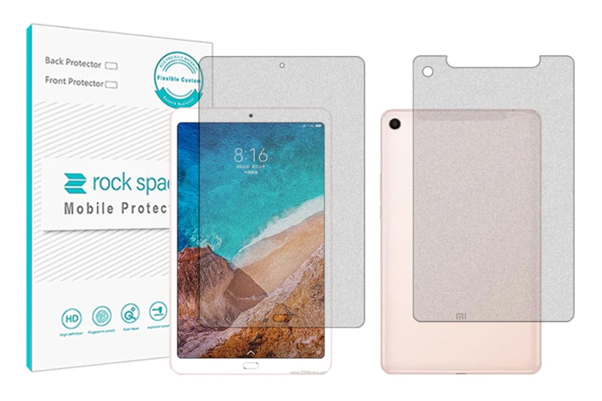 محافظ صفحه نمایش تبلت راک اسپیس Rock Space HyMTT for Xiaomi Mi Pad 4 Plus with Back Protector