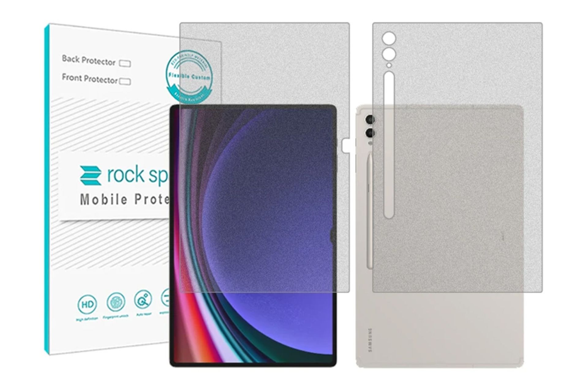 محافظ صفحه نمایش تبلت راک اسپیس Rock Space HyMTT for Samsung Galaxy Tab S9 Ultra with Back Protector
