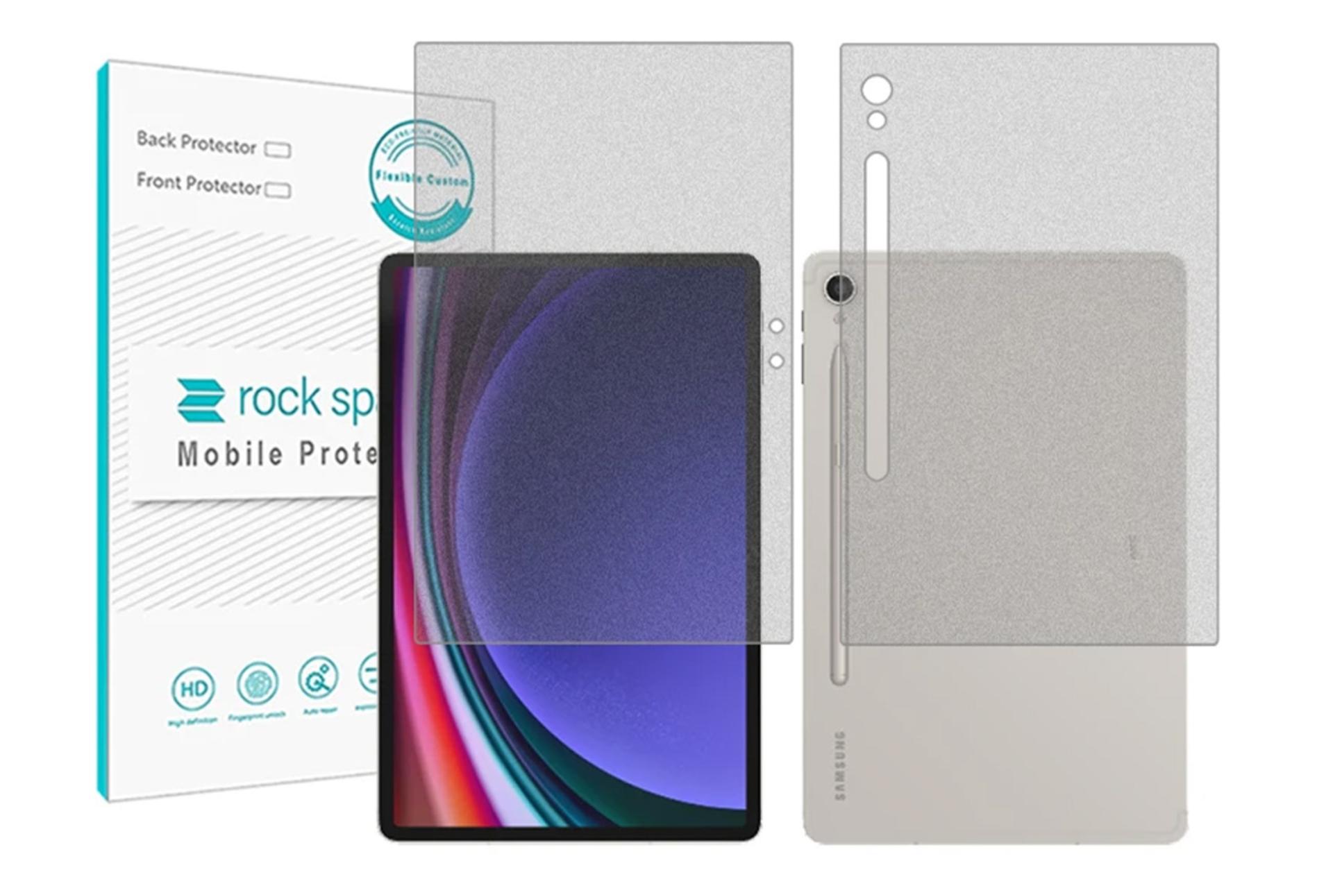 محافظ صفحه نمایش تبلت راک اسپیس Rock Space HyMTT for Samsung Galaxy Tab S9 with Back Protector