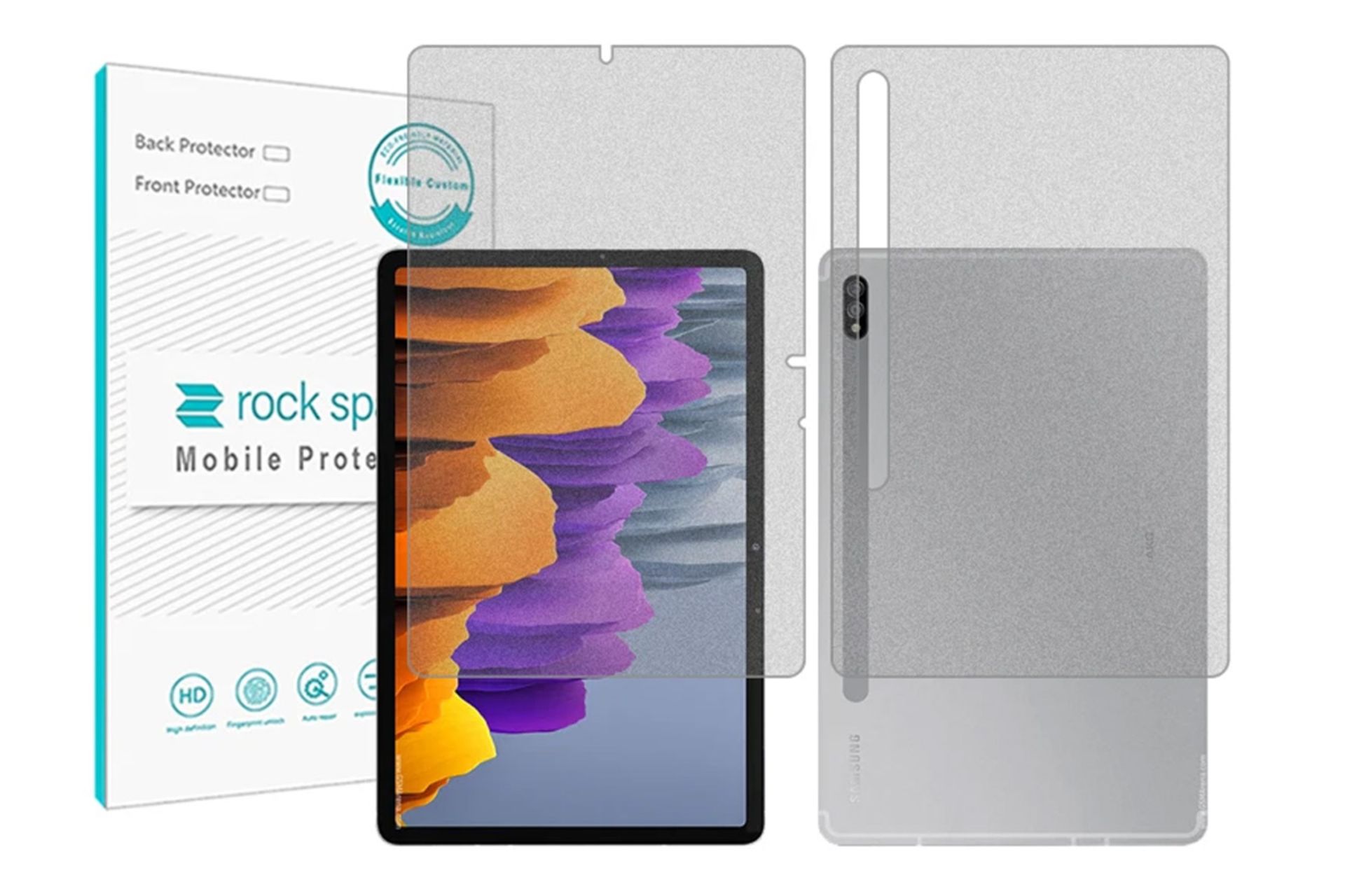 محافظ صفحه نمایش تبلت راک اسپیس Rock Space HyMTT for Samsung Galaxy Tab S7 with Back Protector