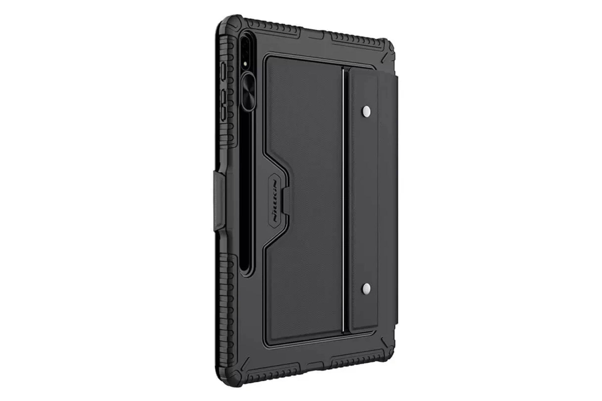 ابعاد و اندازه قاب تبلت کیف کلاسوری نیلکین مدل Bumper Combo Keyboard مناسب سامسونگ Galaxy Tab S8 Plus / S7 Plus / S7 FE