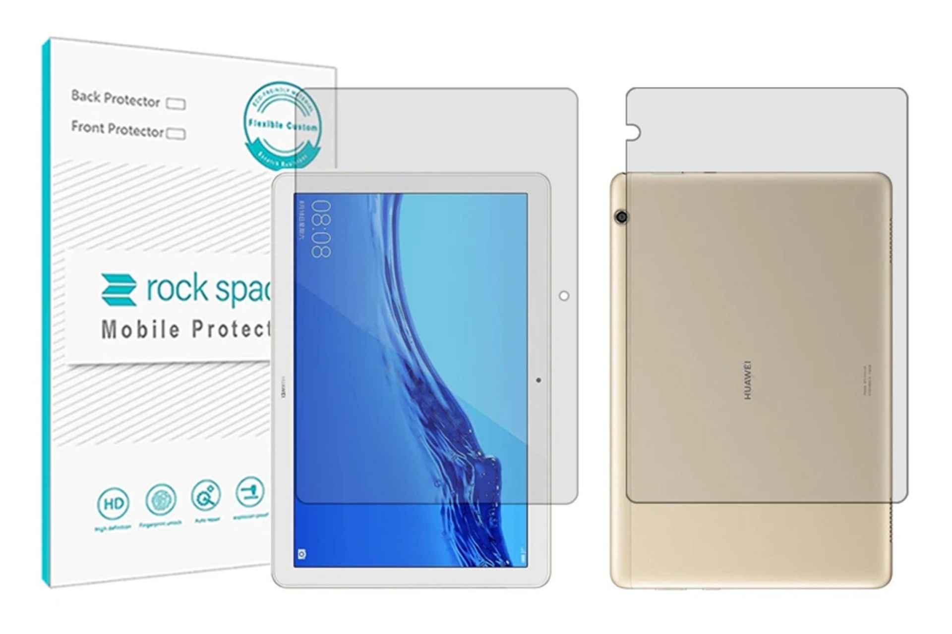 محافظ صفحه نمایش تبلت راک اسپیس Rock Space Hygel for Huawei Enjoy Tablet 2 with Back Protector