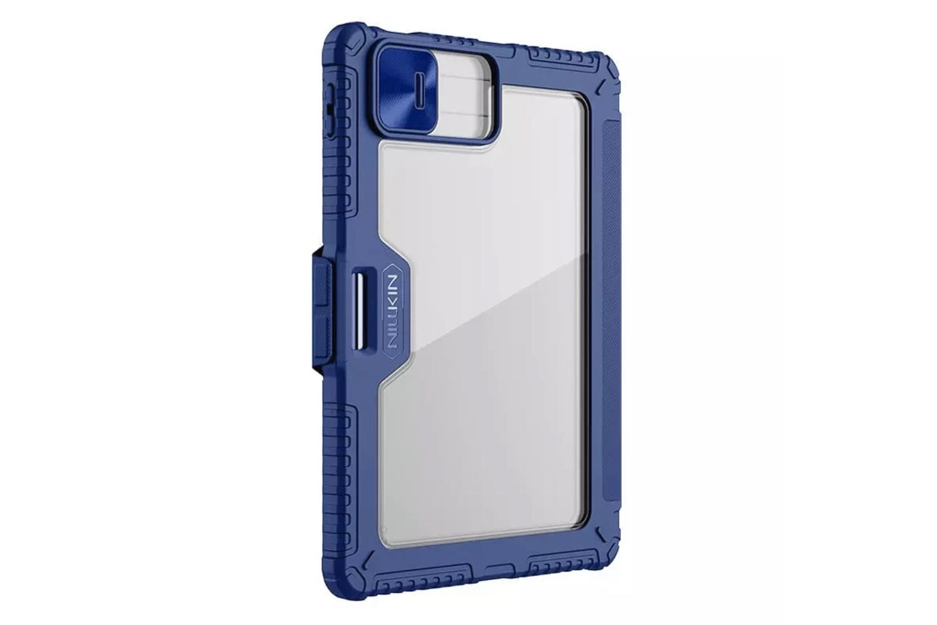 قاب تبلت کیف کلاسوری نیلکین مدل Bumper Leather Case Pro Multi-angle مناسب شیائومی Pad 7 Pro / Pad 7
