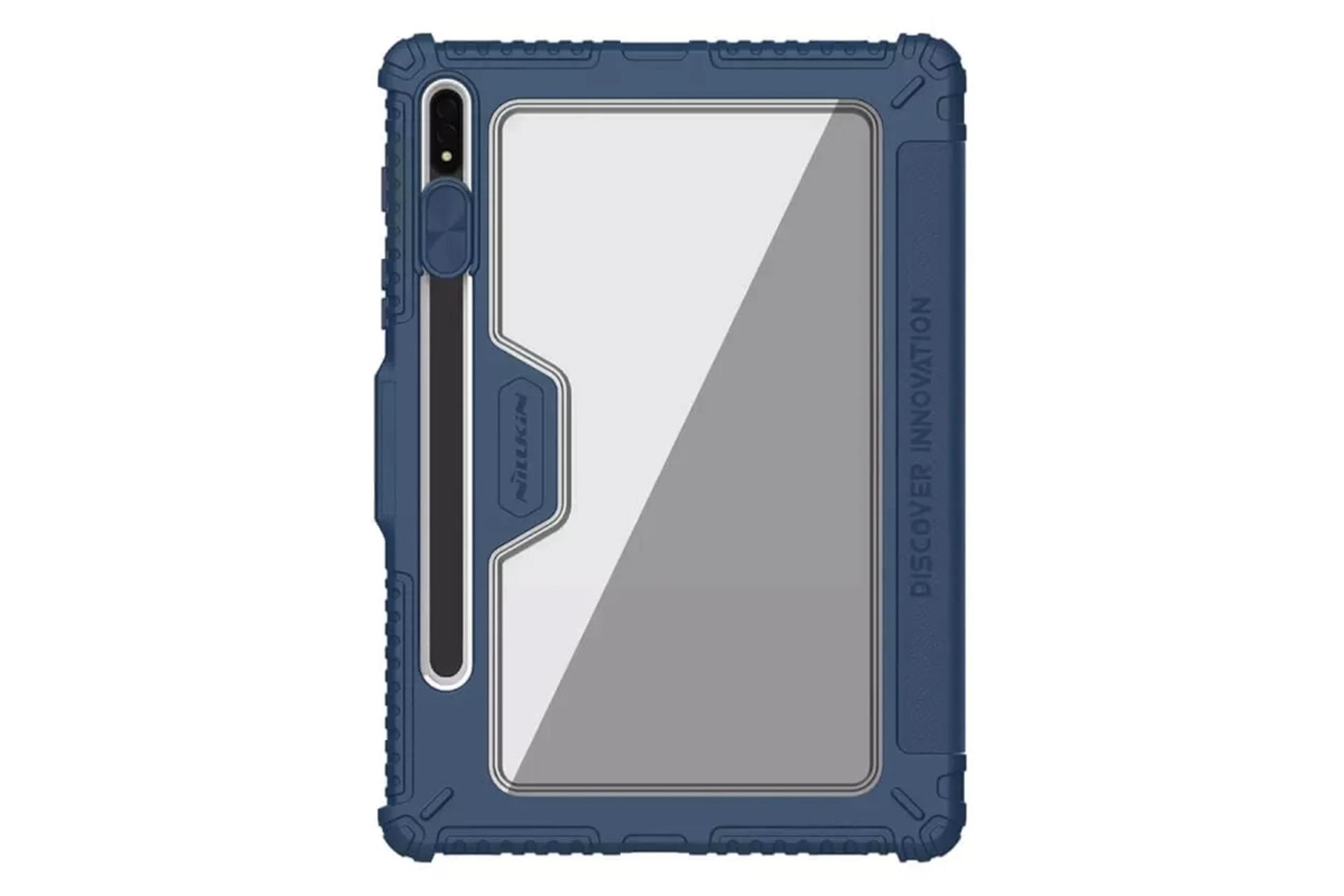 قاب تبلت کیف کلاسوری نیلکین مدل Bumper Leather Case Pro مناسب سامسونگ Galaxy Tab S8