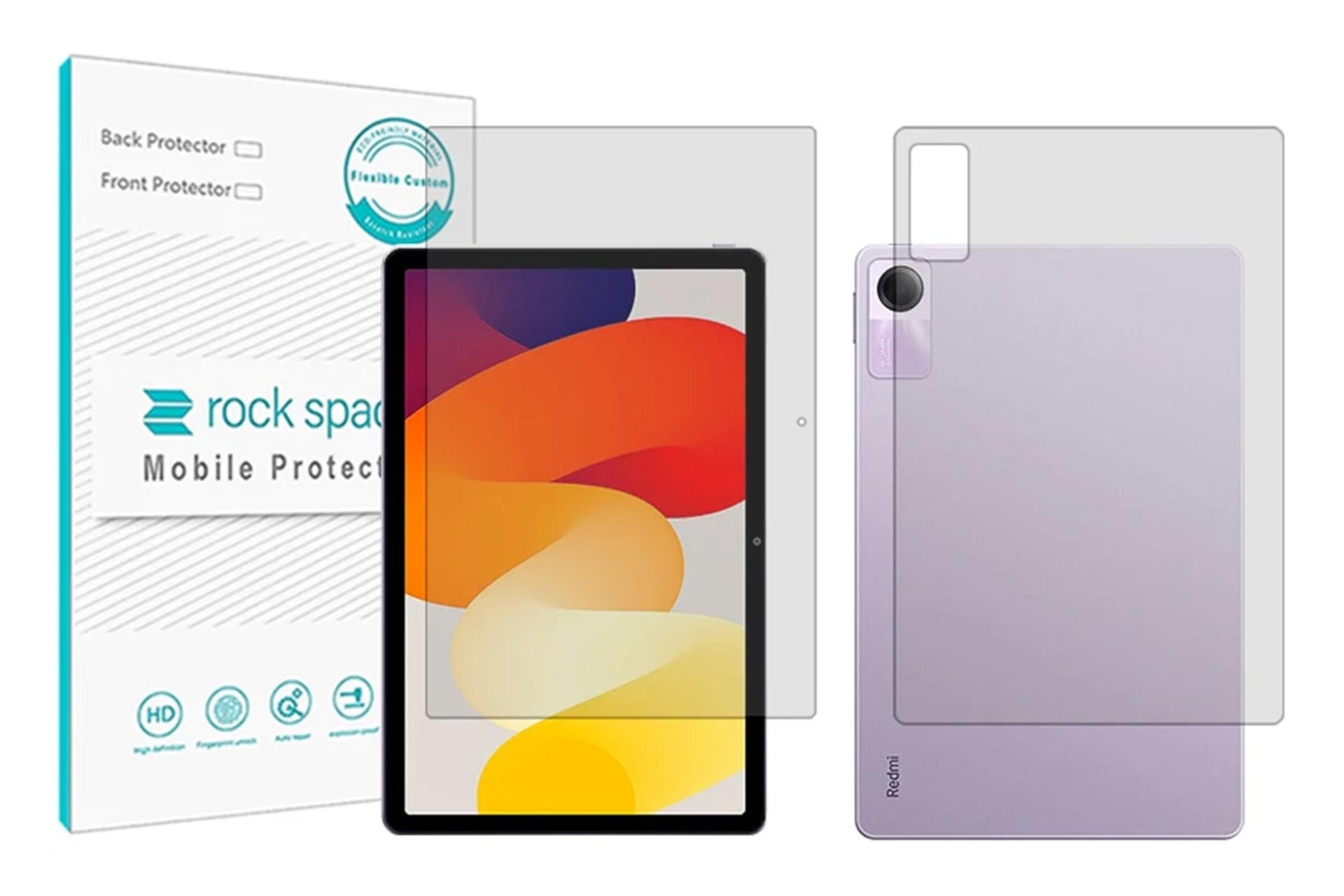 محافظ صفحه نمایش تبلت راک اسپیس Rock Space Hygel for Xiaomi Redmi Pad SE with Back Protector