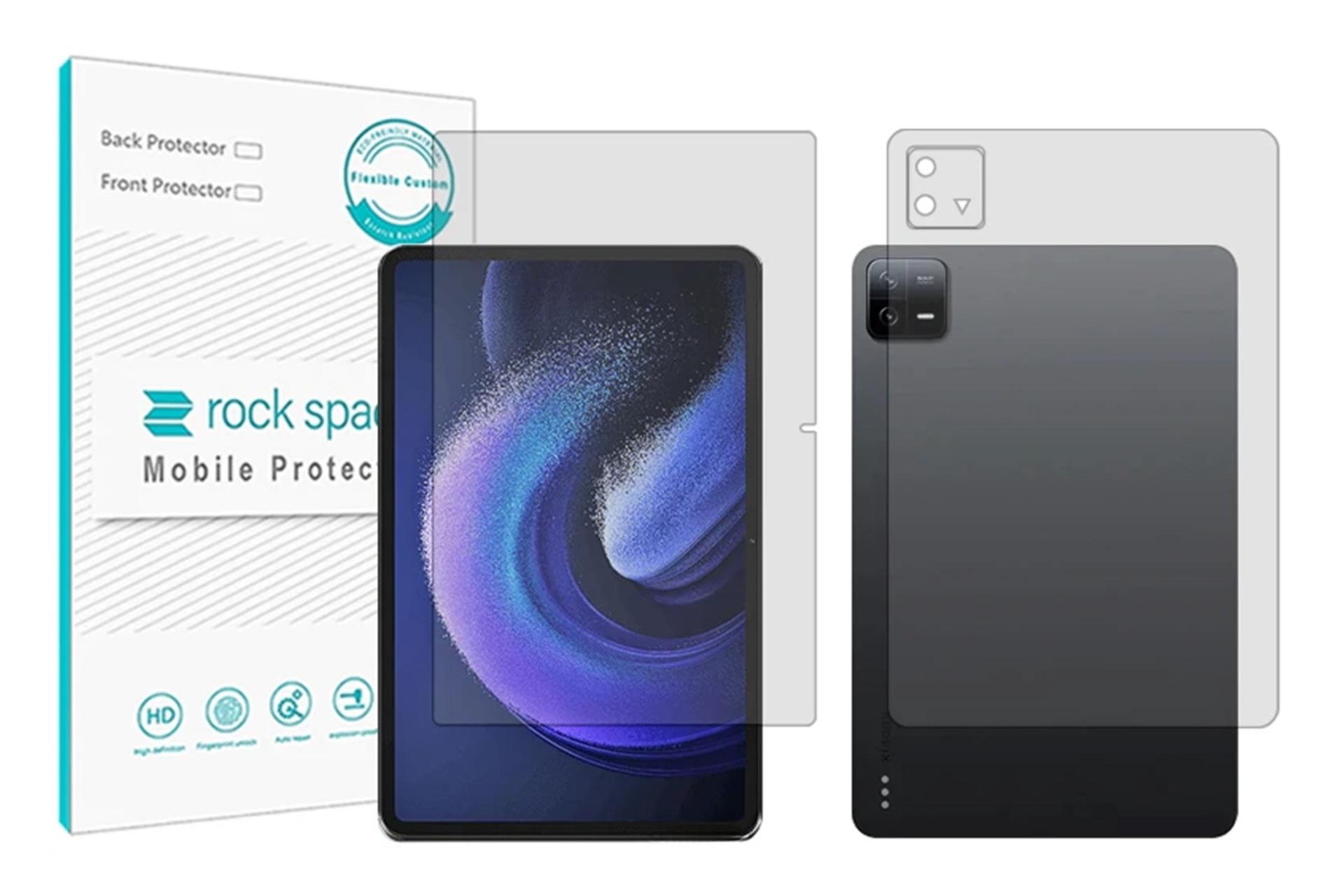 مرجع متخصصين ايران محافظ صفحه نمايش تبلت راك اسپيس Rock Space Hygel for Xiaomi Pad 6 Pro with Back Protector