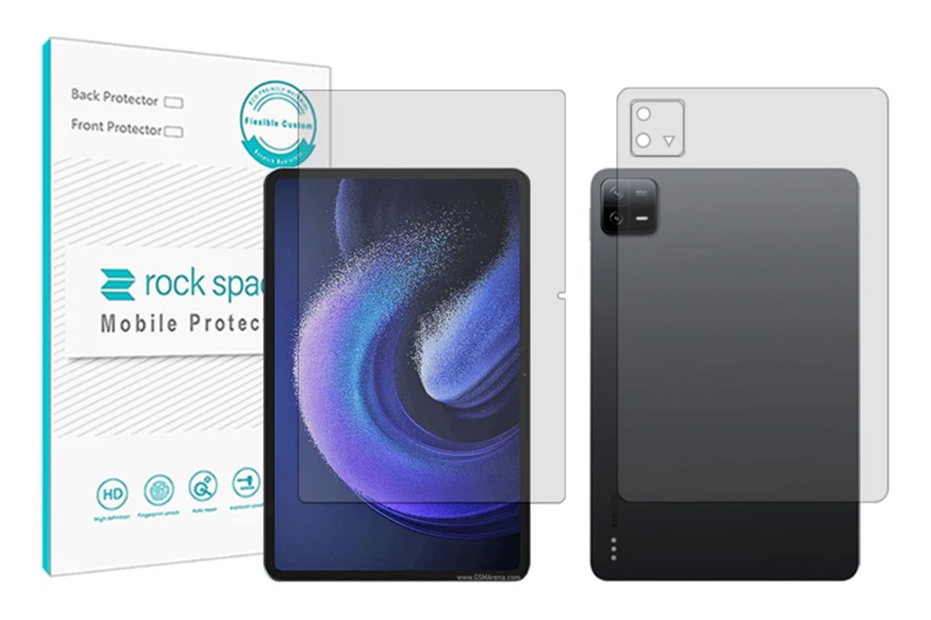 محافظ صفحه نمایش تبلت راک اسپیس Rock Space Hygel for Xiaomi Pad 6 with Back Protector