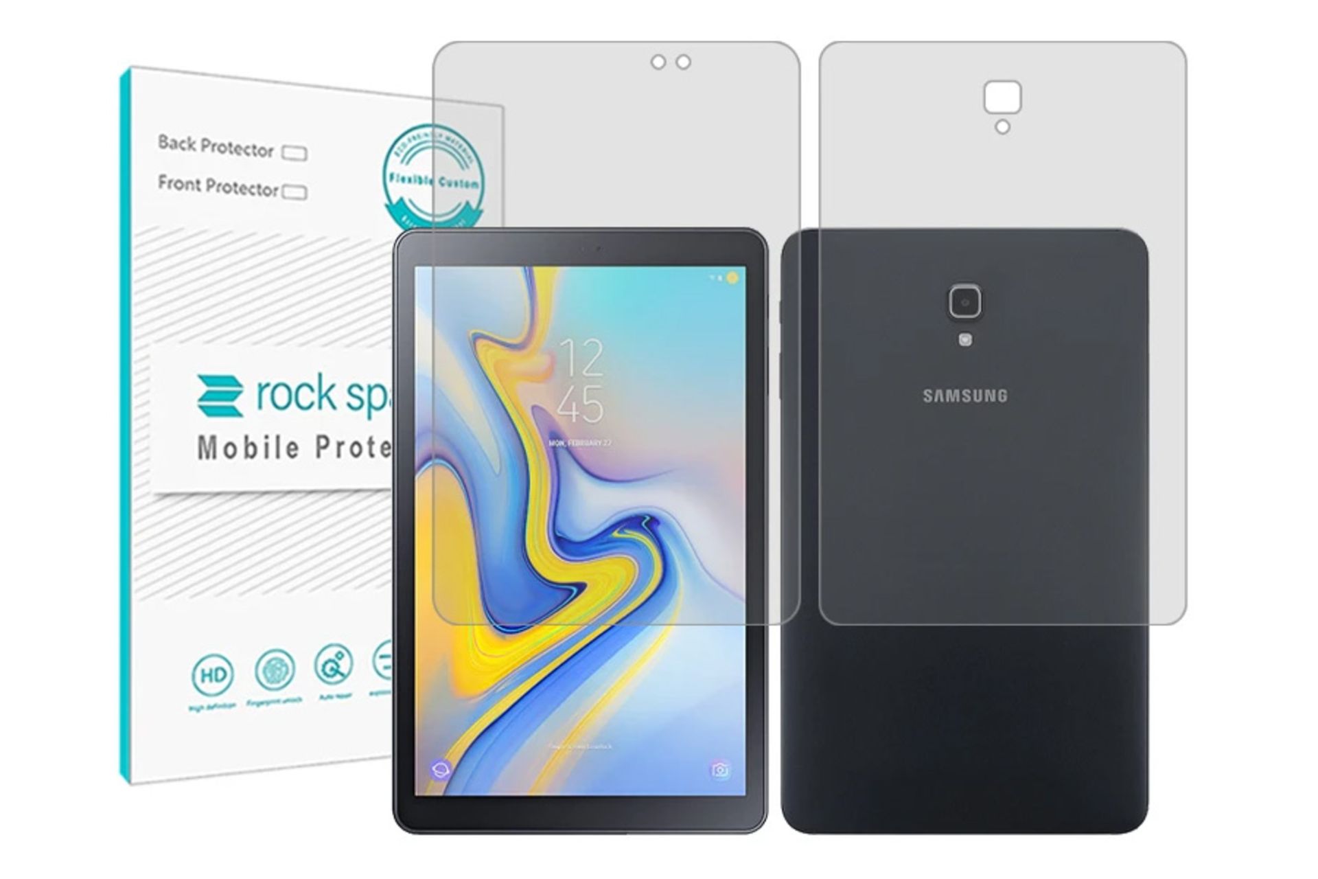محافظ صفحه نمایش تبلت راک اسپیس Rock Space Hygel for Samsung Galaxy Tab A 10.5 with Back Protector