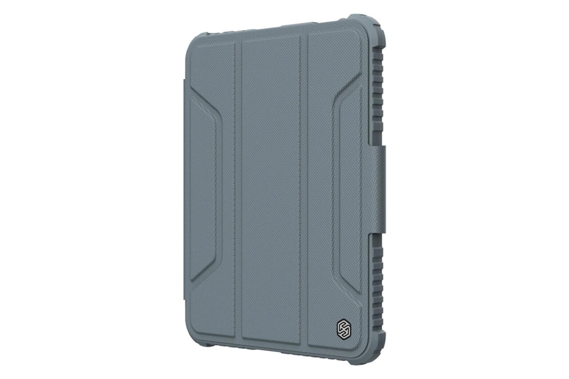 ابعاد و اندازه قاب تبلت کیف کلاسوری نیلکین مدل Bumper Leather Case Pro مناسب اپل iPad mini 2021