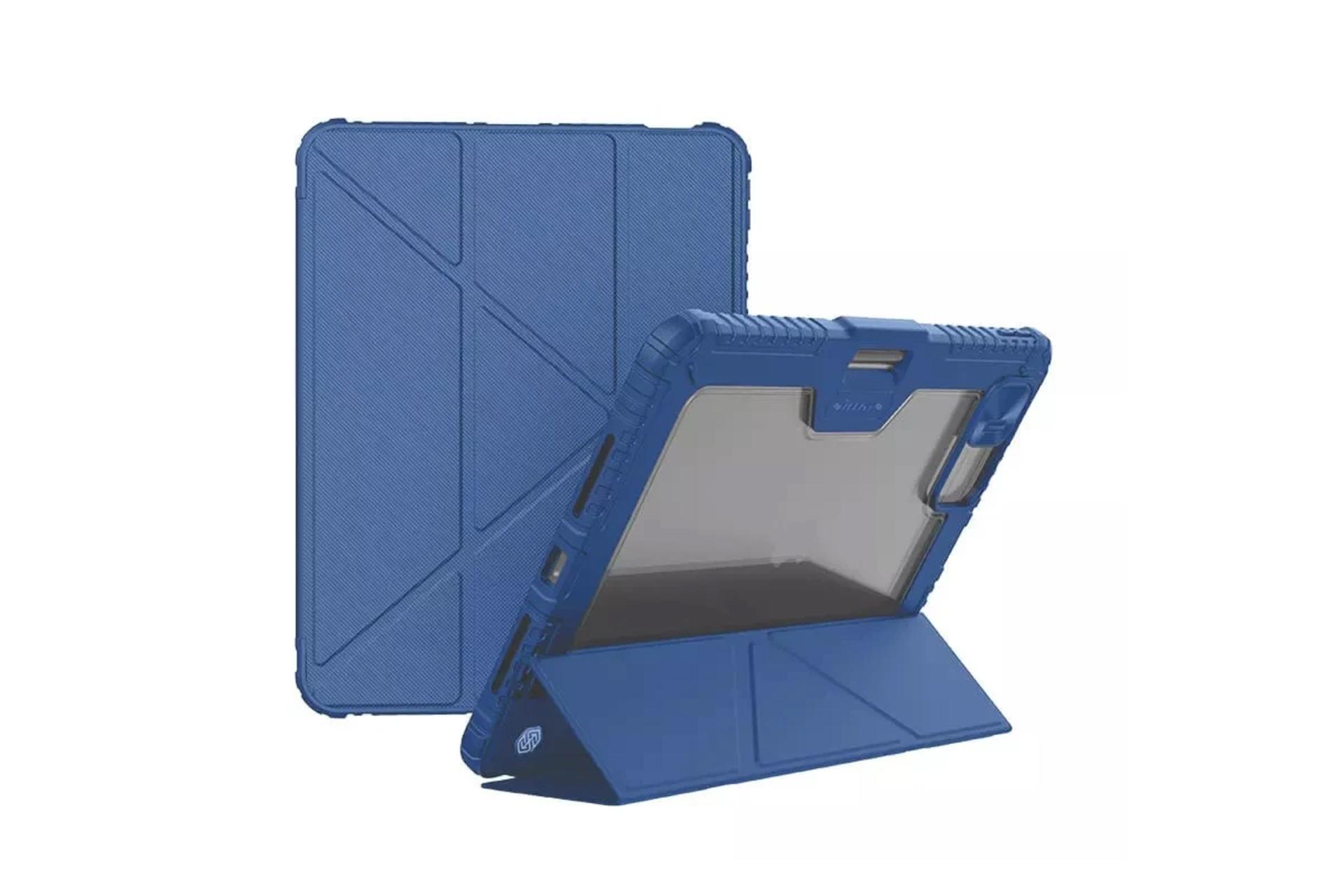 ابعاد و اندازه قاب تبلت کیف کلاسوری نیلکین مدل Bumper Leather Case Pro Multi-angle مناسب اپل iPad Pro 11 2024