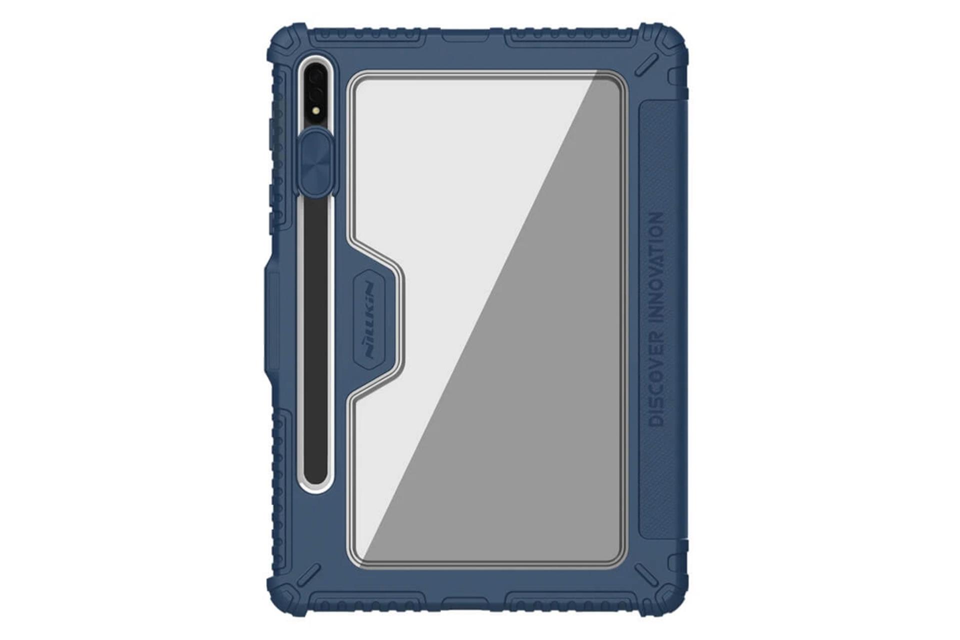 قاب تبلت کیف کلاسوری نیلکین مدل Bumper Leather Case Pro مناسب سامسونگ Galaxy Tab S8 Plus / S7 Plus / S7 FE