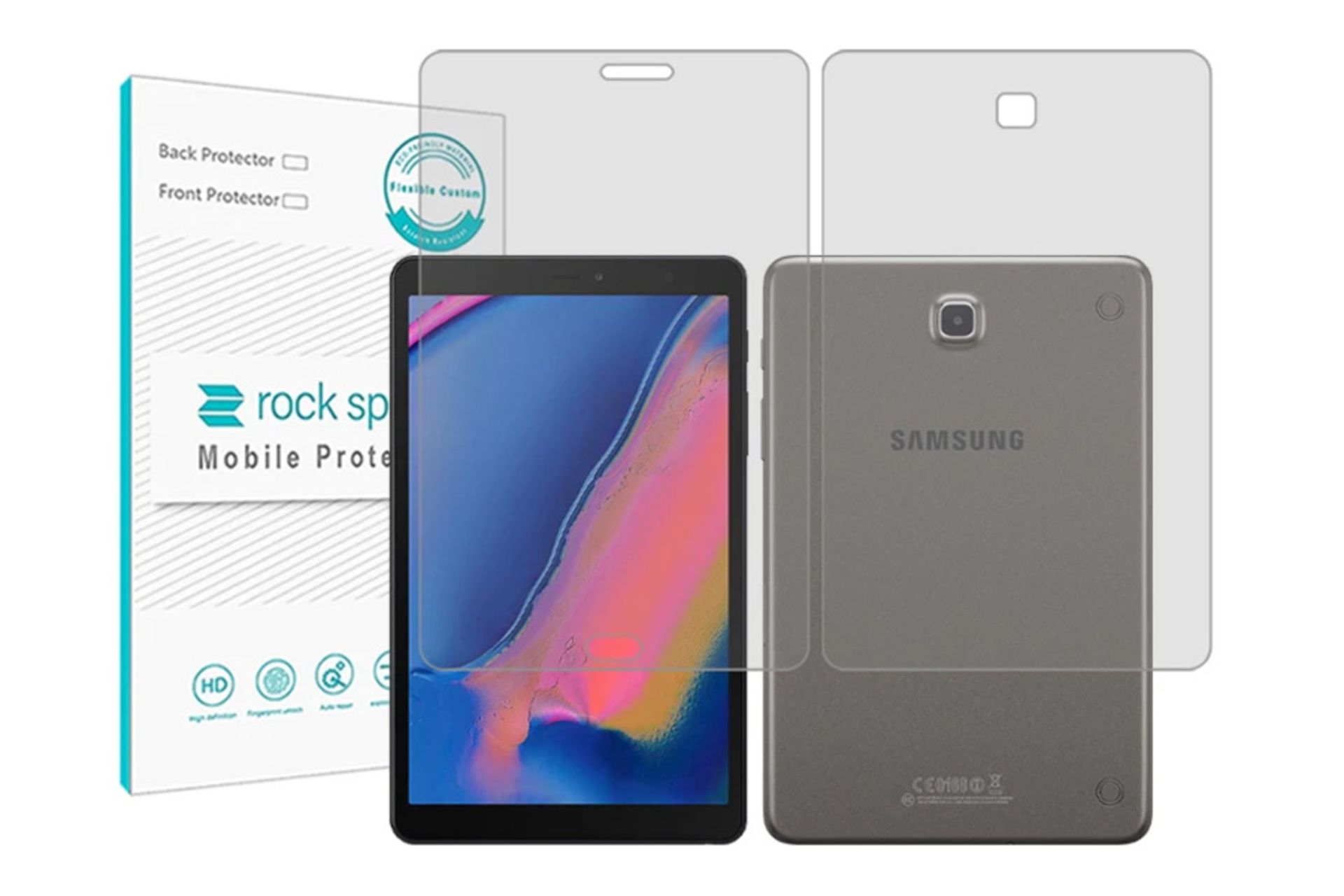 محافظ صفحه نمایش تبلت راک اسپیس Rock Space Hygel for Samsung Galaxy Tab A 8.0 & S Pen 2015 with Back