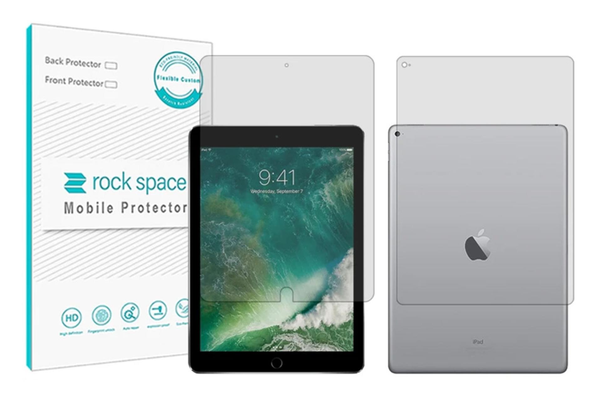 محافظ صفحه نمایش تبلت راک اسپیس Rock Space Hygel for Apple iPad Pro 12.9 2015 with Back Protector