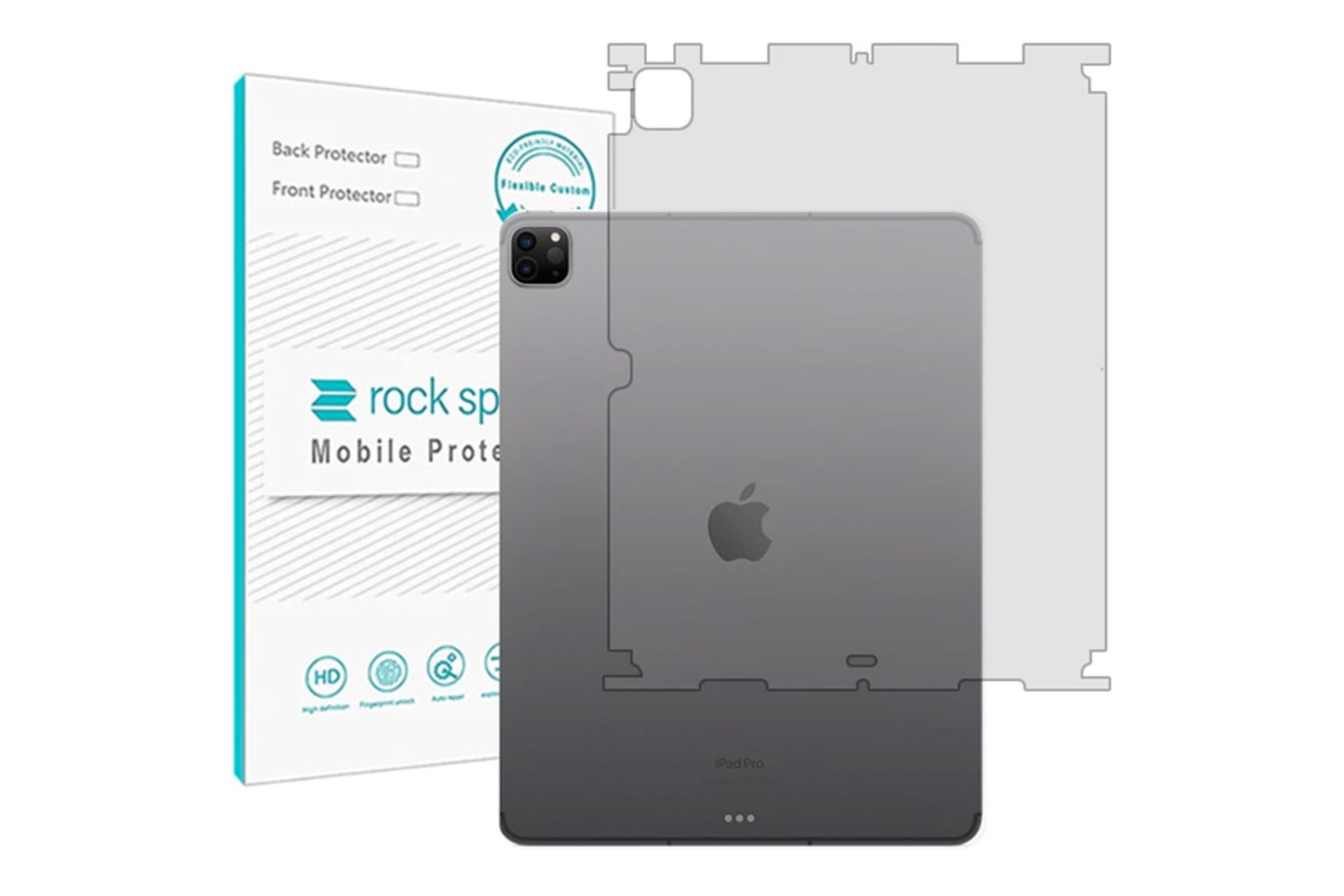 محافظ صفحه نمایش تبلت راک اسپیس Rock Space Hygel Back Protector for Apple iPad Pro 12.9 2021