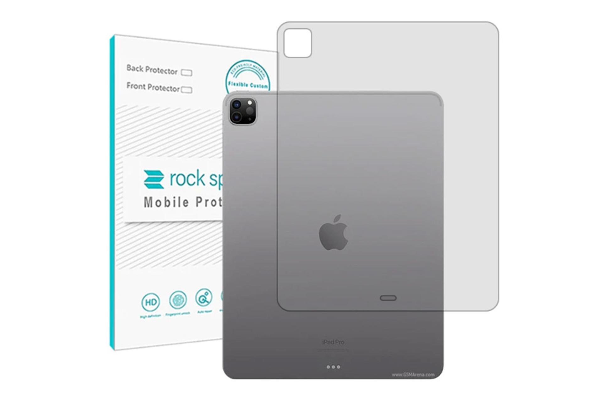 محافظ صفحه نمایش تبلت راک اسپیس Rock Space Hygel Back Protector for Apple iPad Pro 12.9 2022