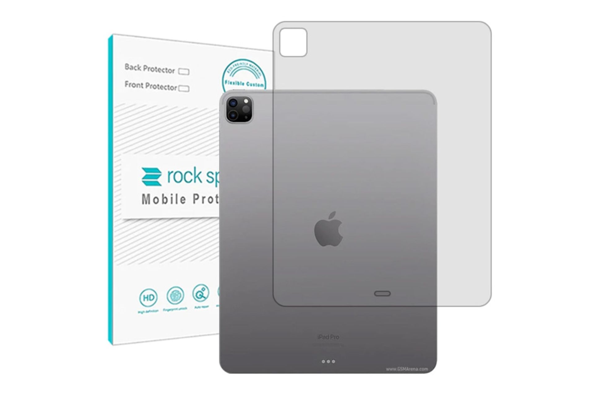 محافظ صفحه نمایش تبلت راک اسپیس Rock Space Hygel Back Protector for Apple iPad Pro 12.9 2022