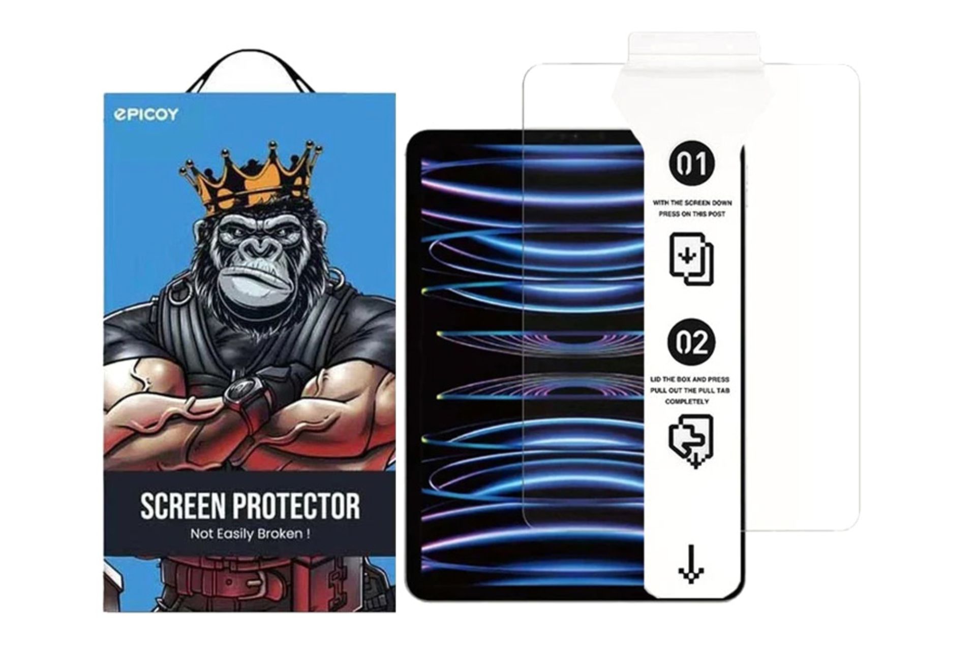 محافظ صفحه نمایش تبلت اپیکوی ePICOY Super Power Easy install for Apple iPad Pro 11 2022
