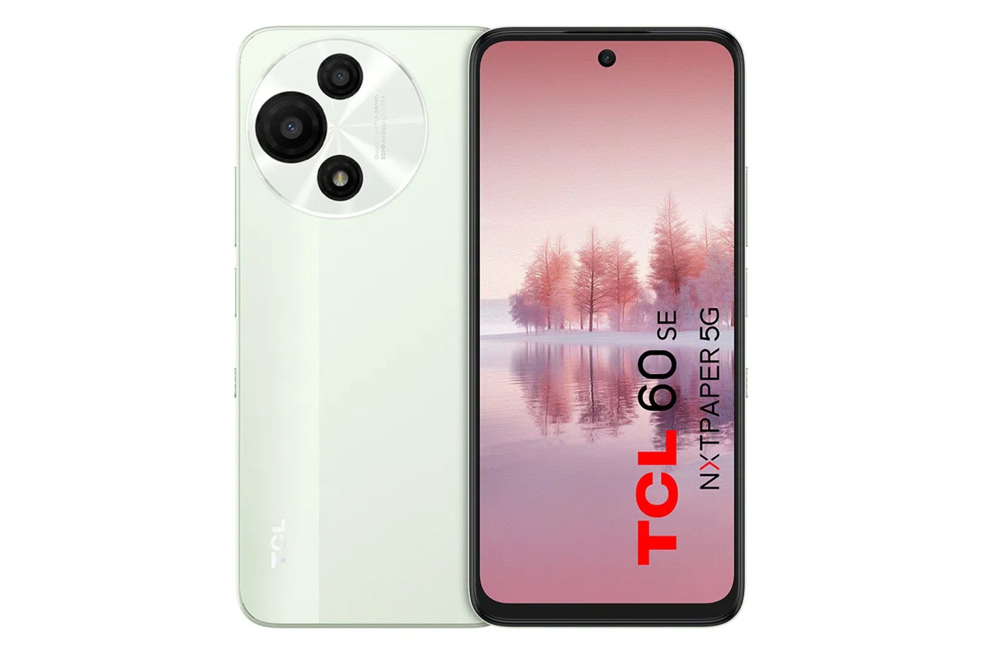 پنل جلو و پشت گوشی موبایل تی سی ال 60 SE نکست پیپر 5G سبز نعنایی / TCL 60 SE NxtPaper 5G