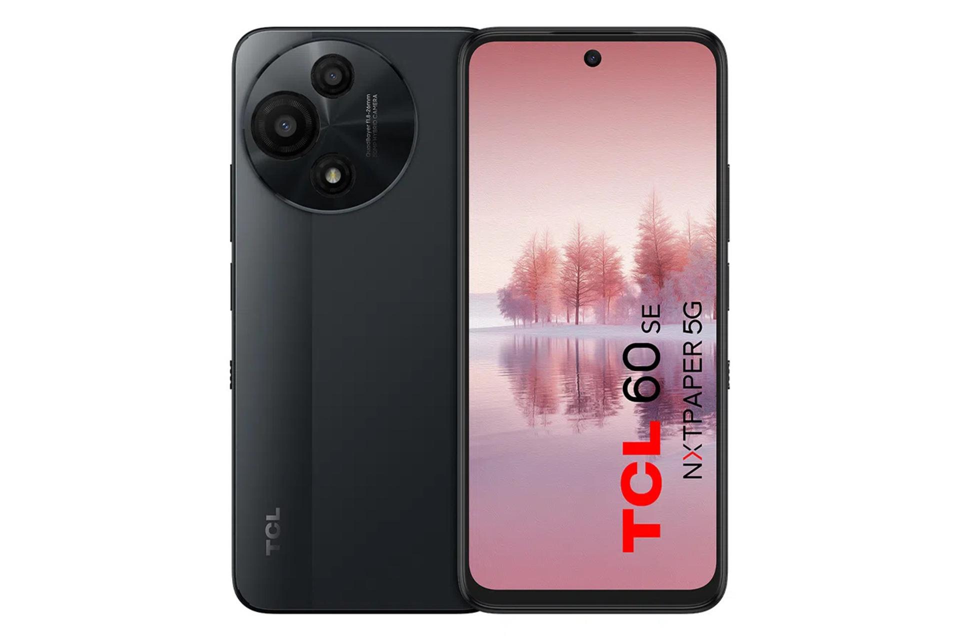 پنل جلو و پشت گوشی موبایل تی سی ال 60 SE نکست پیپر 5G خاکستری تیره / TCL 60 SE NxtPaper 5G