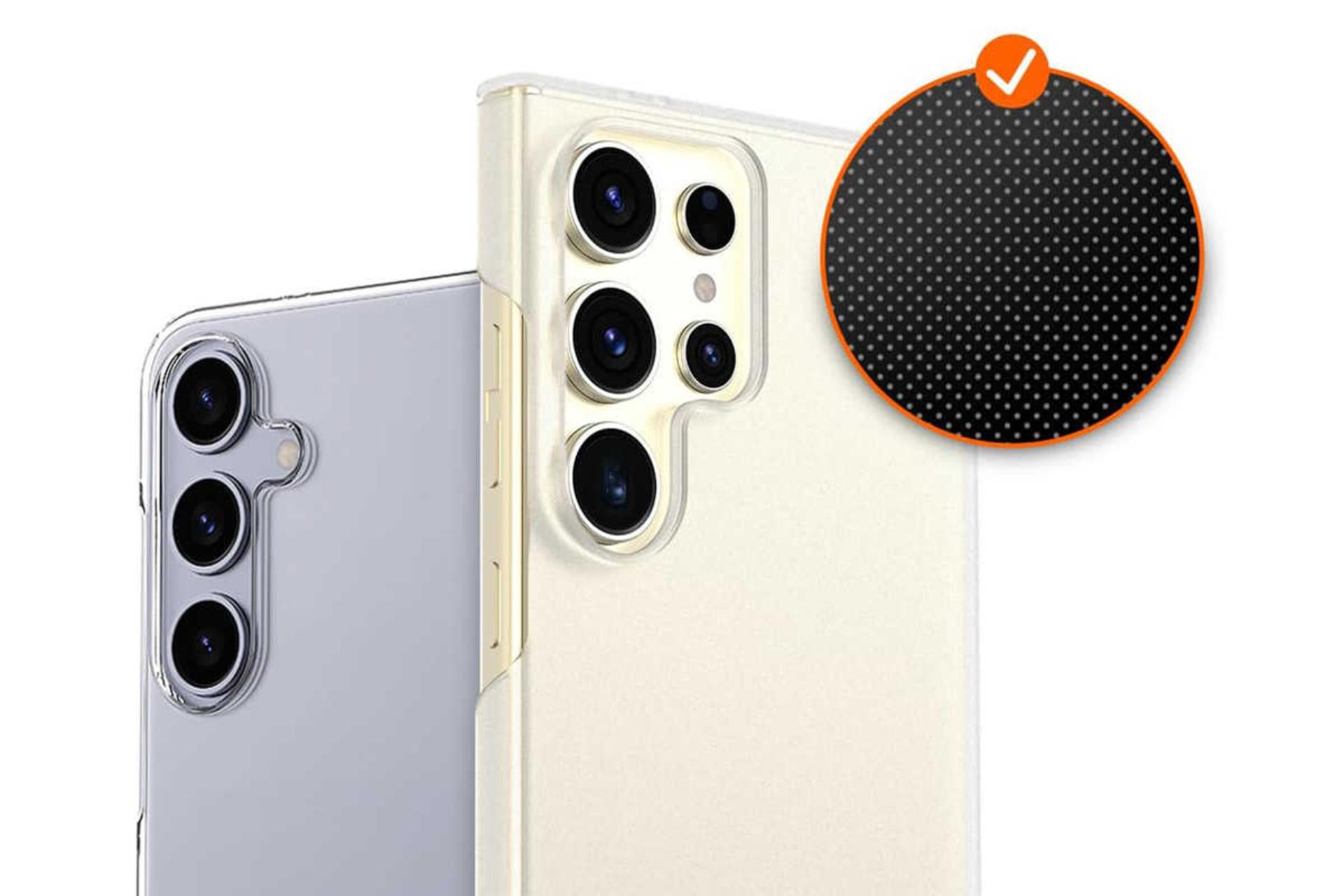 جنس قاب گوشی آراری مدل Nukin مناسب سامسونگ Galaxy S24 Ultra