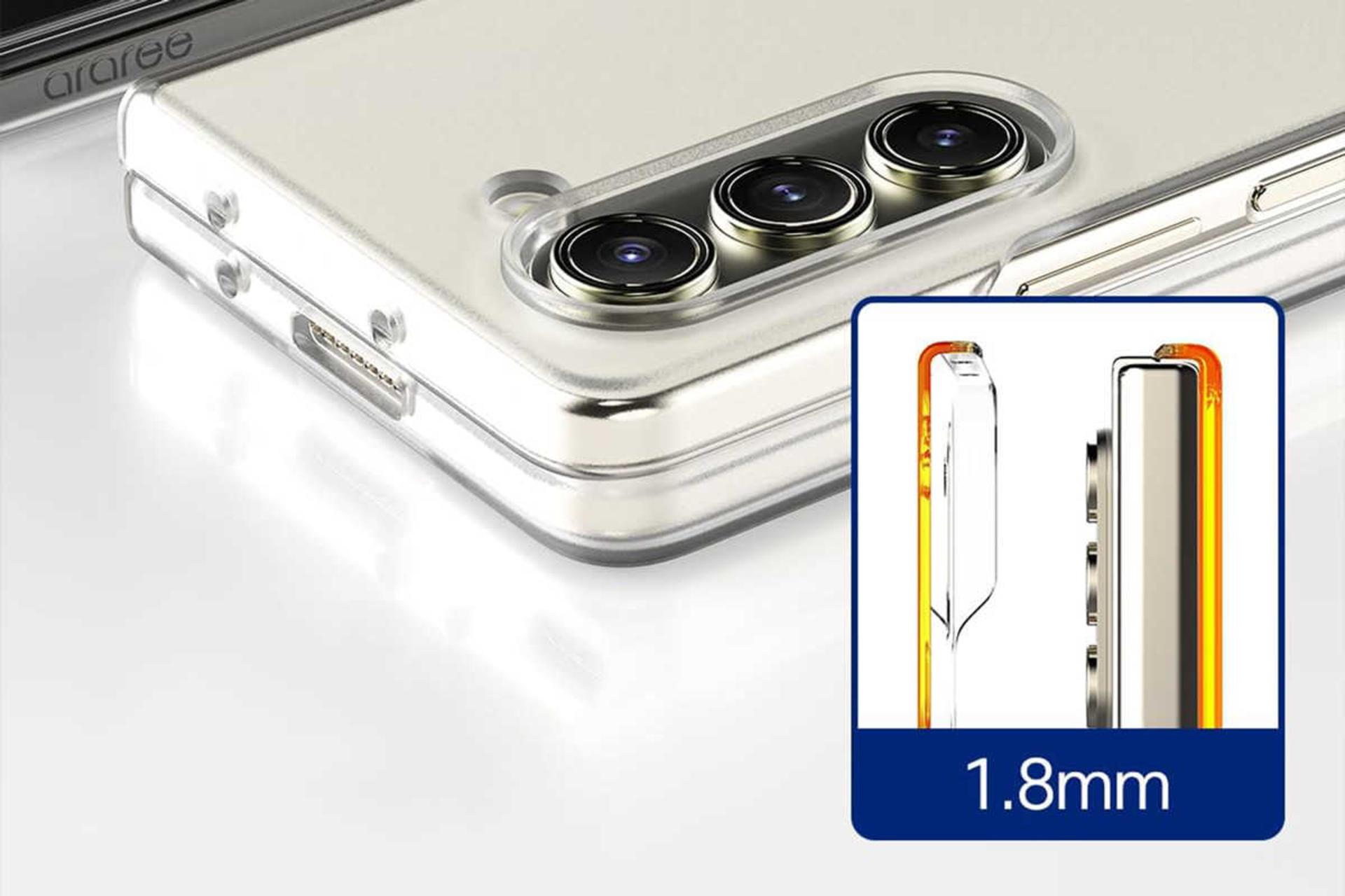 محافظ دوربین قاب گوشی آراری مدل Nukin مناسب سامسونگ Galaxy Z Fold5