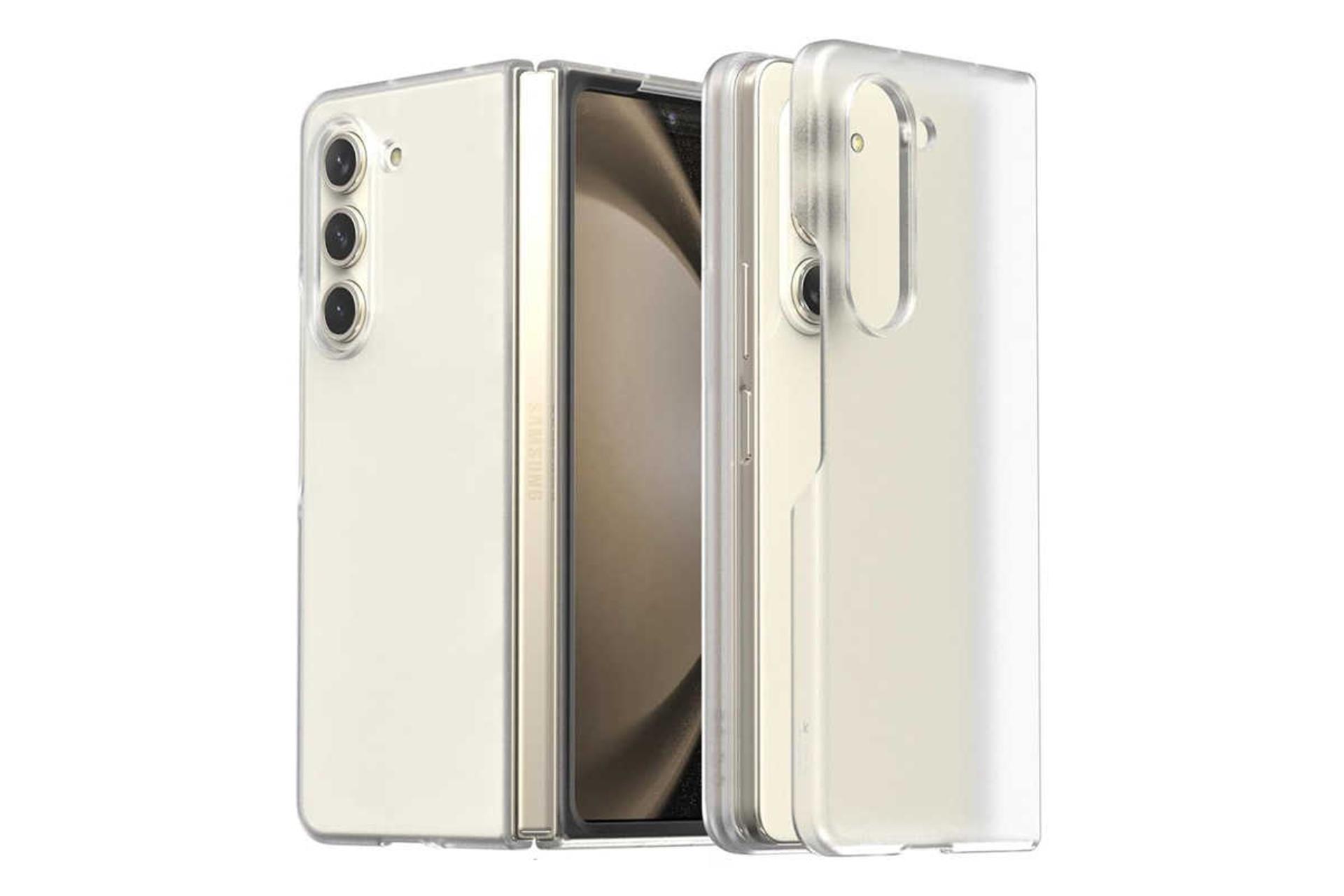 نمای پشت قاب گوشی آراری مدل Nukin مناسب سامسونگ Galaxy Z Fold5 رنگ مات