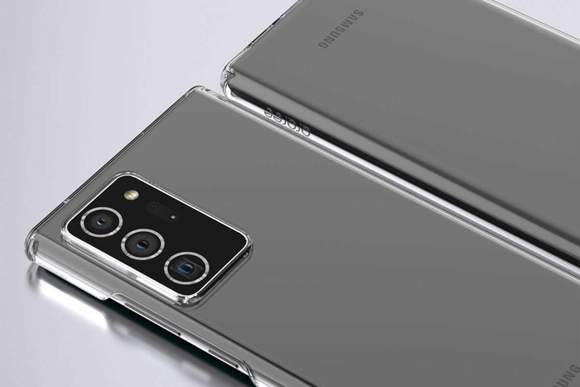 نمای بالای قاب گوشی آراری مدل Nukin مناسب سامسونگ Galaxy Note20 Ultra