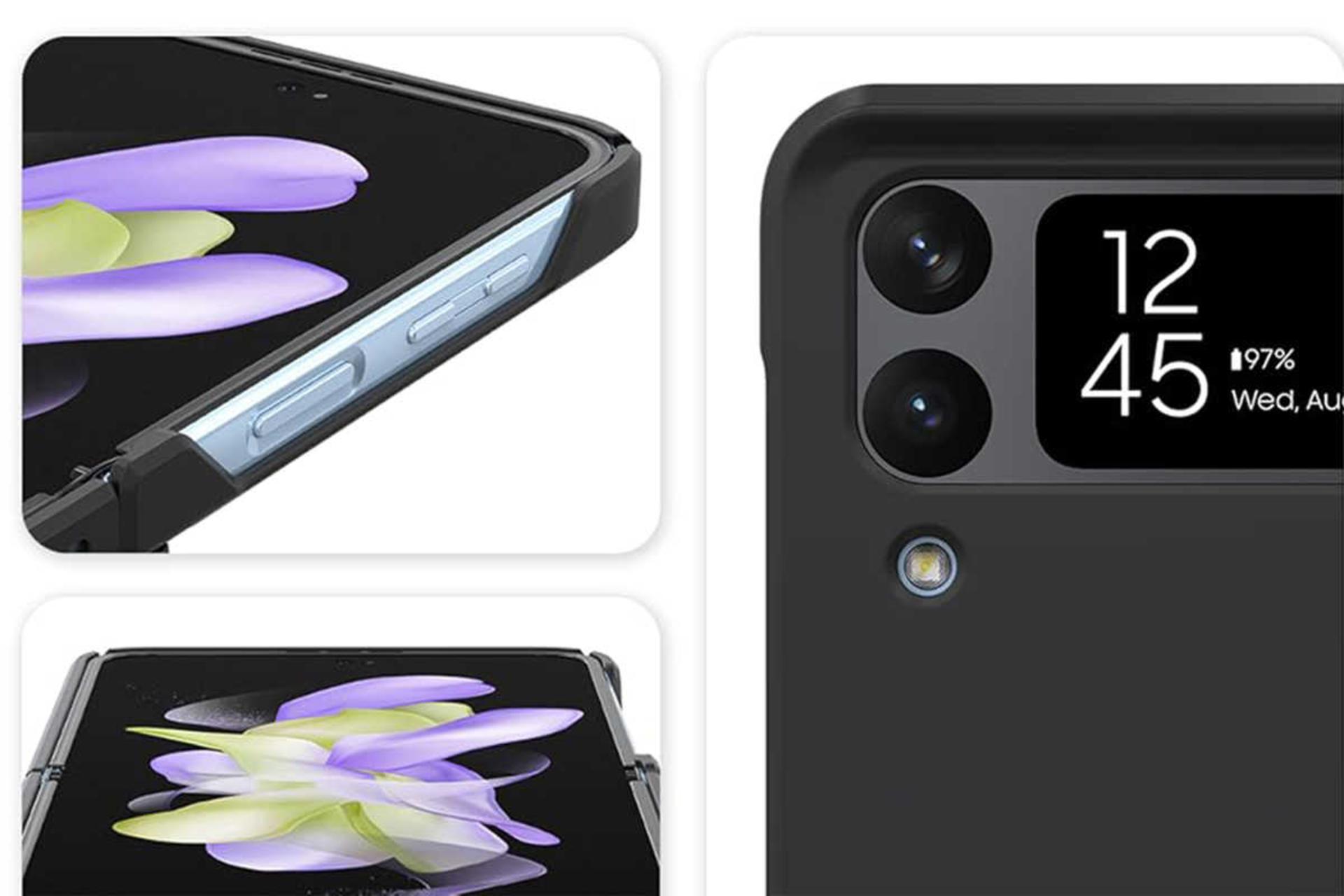محافظ دوربین قاب گوشی آراری مدل Nukin 360 عادی مناسب سامسونگ Galaxy Z Flip4