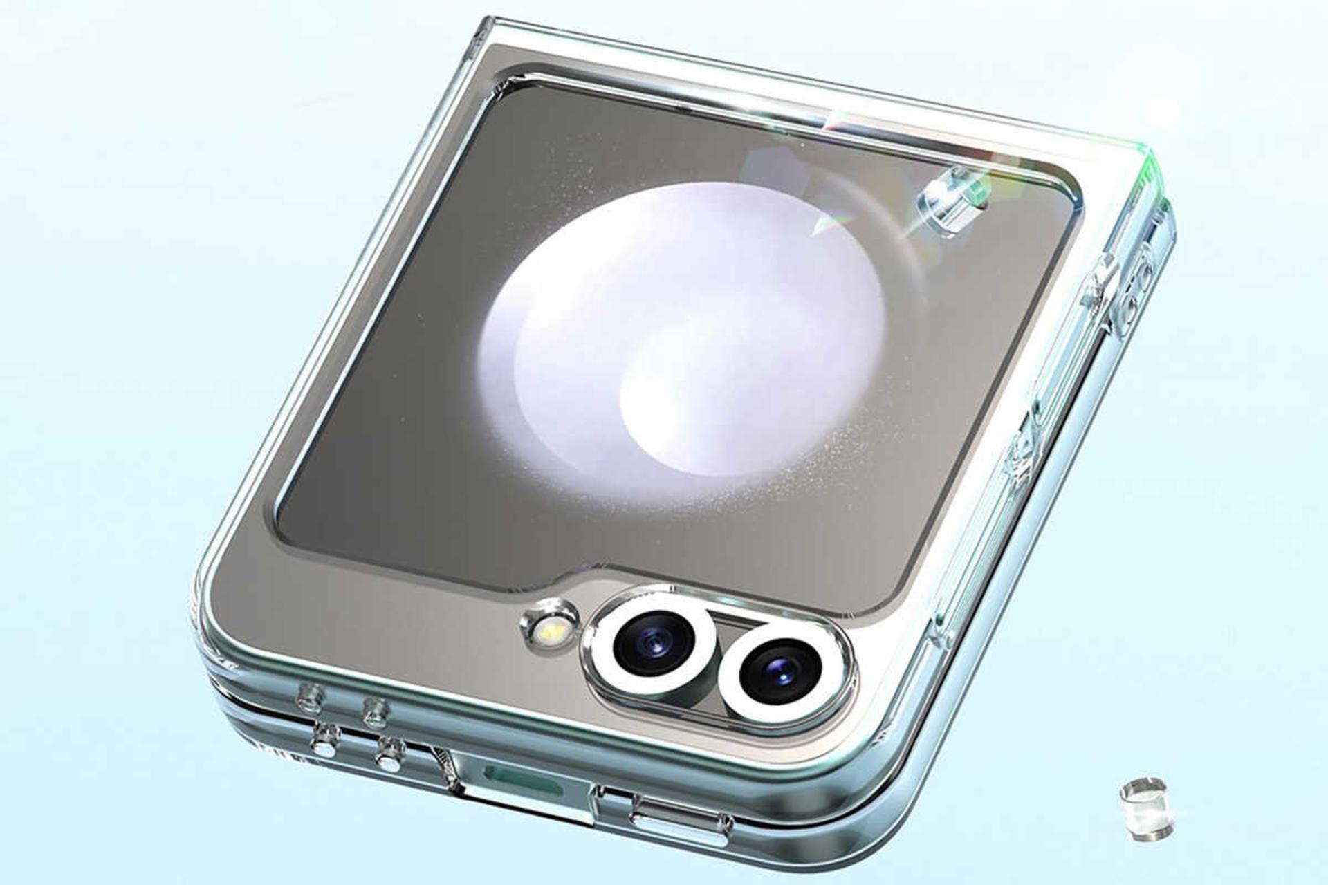 نمای بالای قاب گوشی آراری مدل Nukin 360 مناسب سامسونگ Galaxy Z Flip6