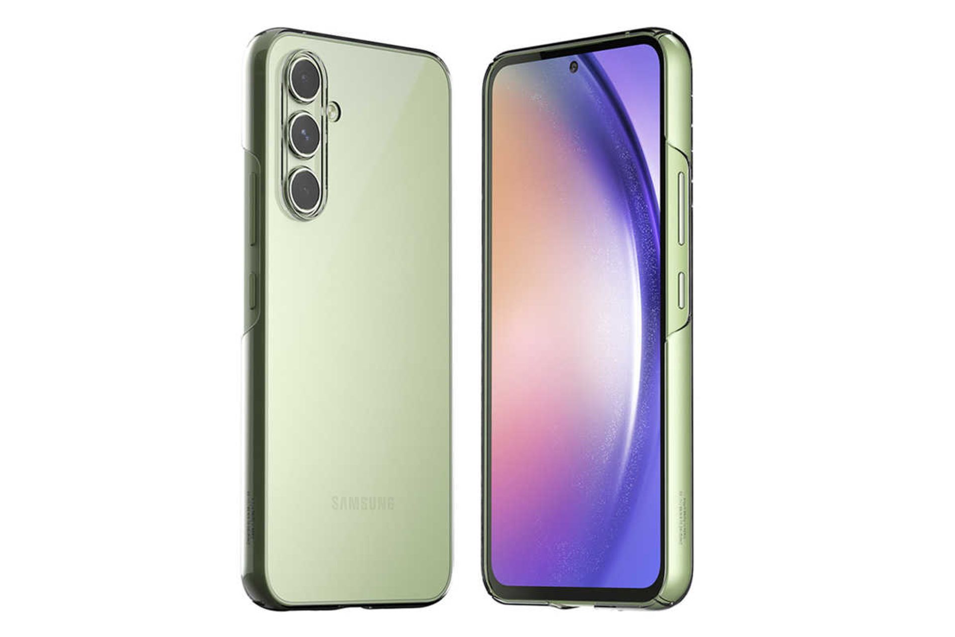 نمای جلو و پشت قاب گوشی آراری مدل Flexield مناسب سامسونگ Galaxy A54