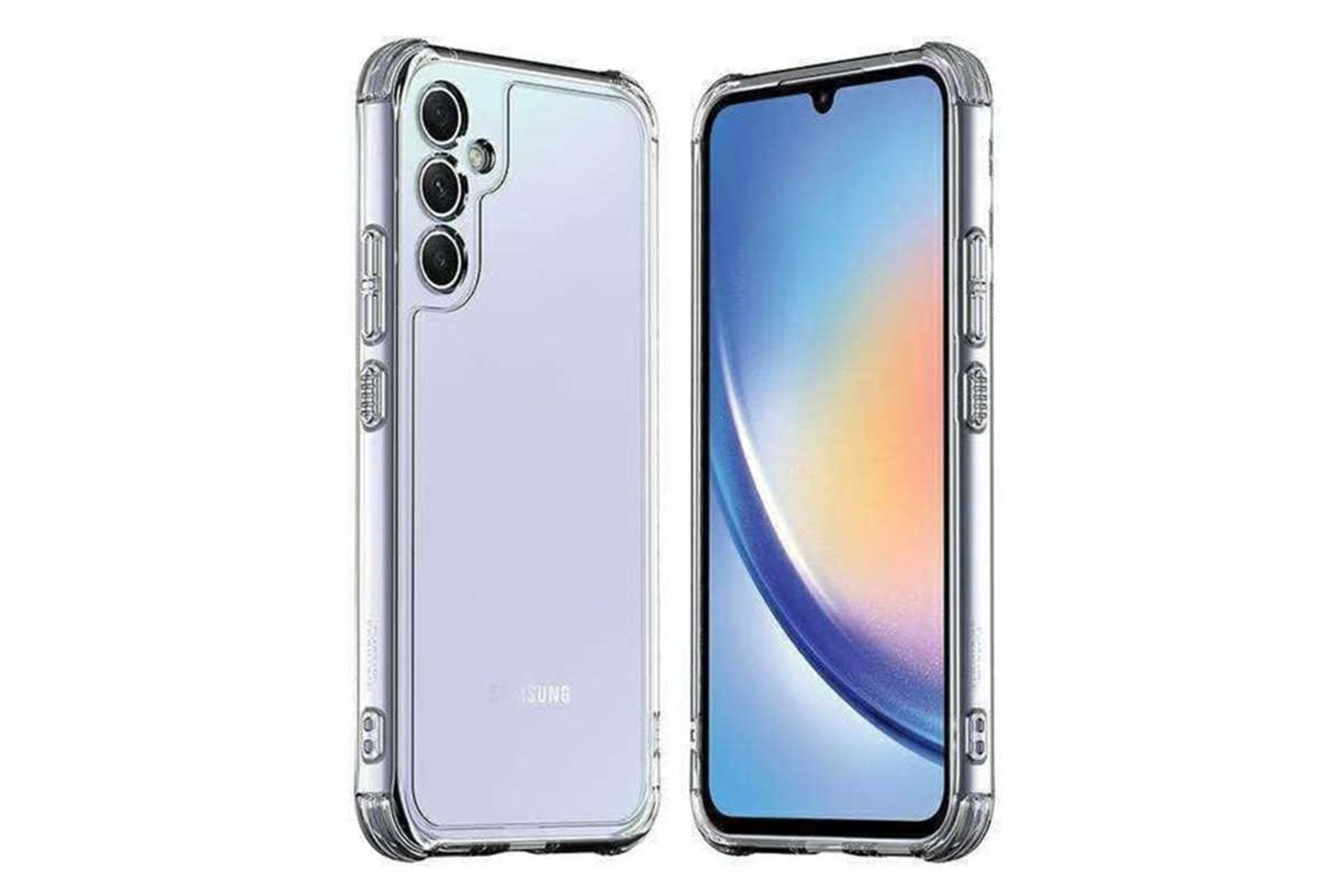 نمای جلو و پشت قاب گوشی آراری مدل Flexield مناسب سامسونگ Galaxy A35