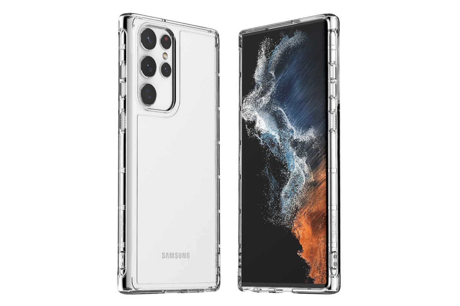 نمای پشت قاب گوشی آراری مدل Flexield مناسب سامسونگ Galaxy S22 Ultra