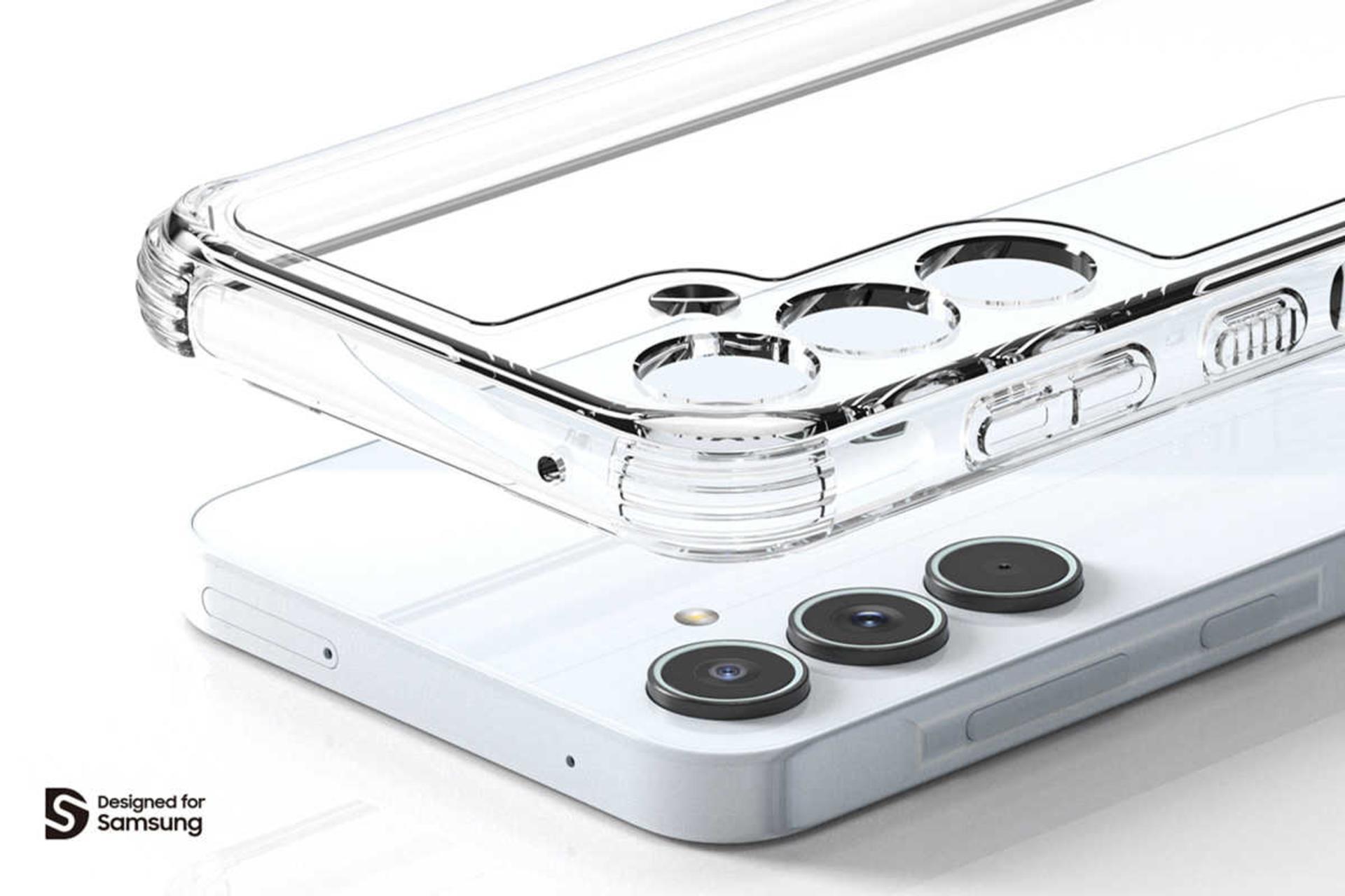 لبه‌های قاب گوشی آراری مدل Flexield S مناسب سامسونگ Galaxy A55