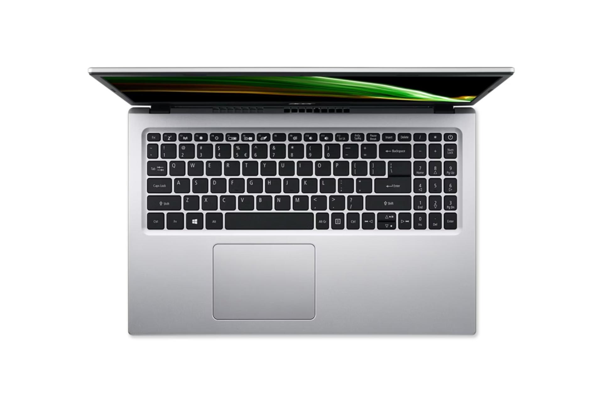 لپ تاپ ایسر Acer Aspire 3 A315-58G-55XH نمای بالا و کیبورد