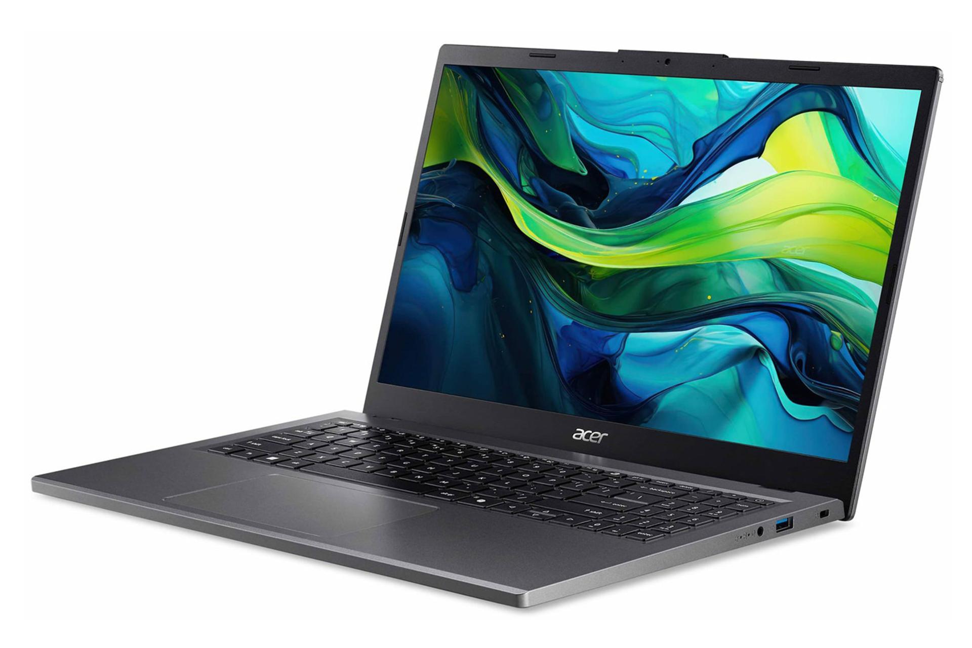 لپ تاپ ایسر Acer Aspire 15 A15-41M نمای جلو و راست