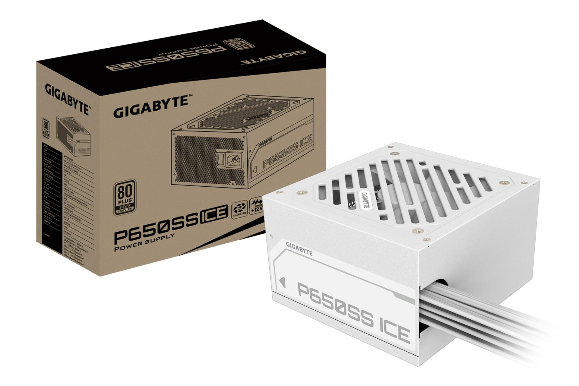 جعبه پاور کامپیوتر گیگابایت P650SS ICE با توان 650 وات