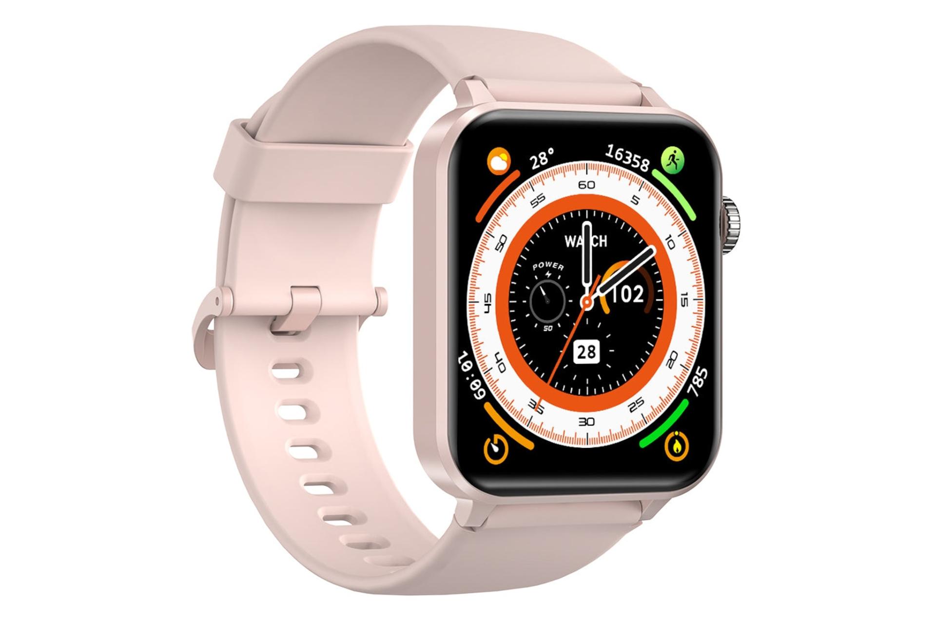 سمت چپ ساعت هوشمند بلک ویو Blackview R30 Pro صورتی