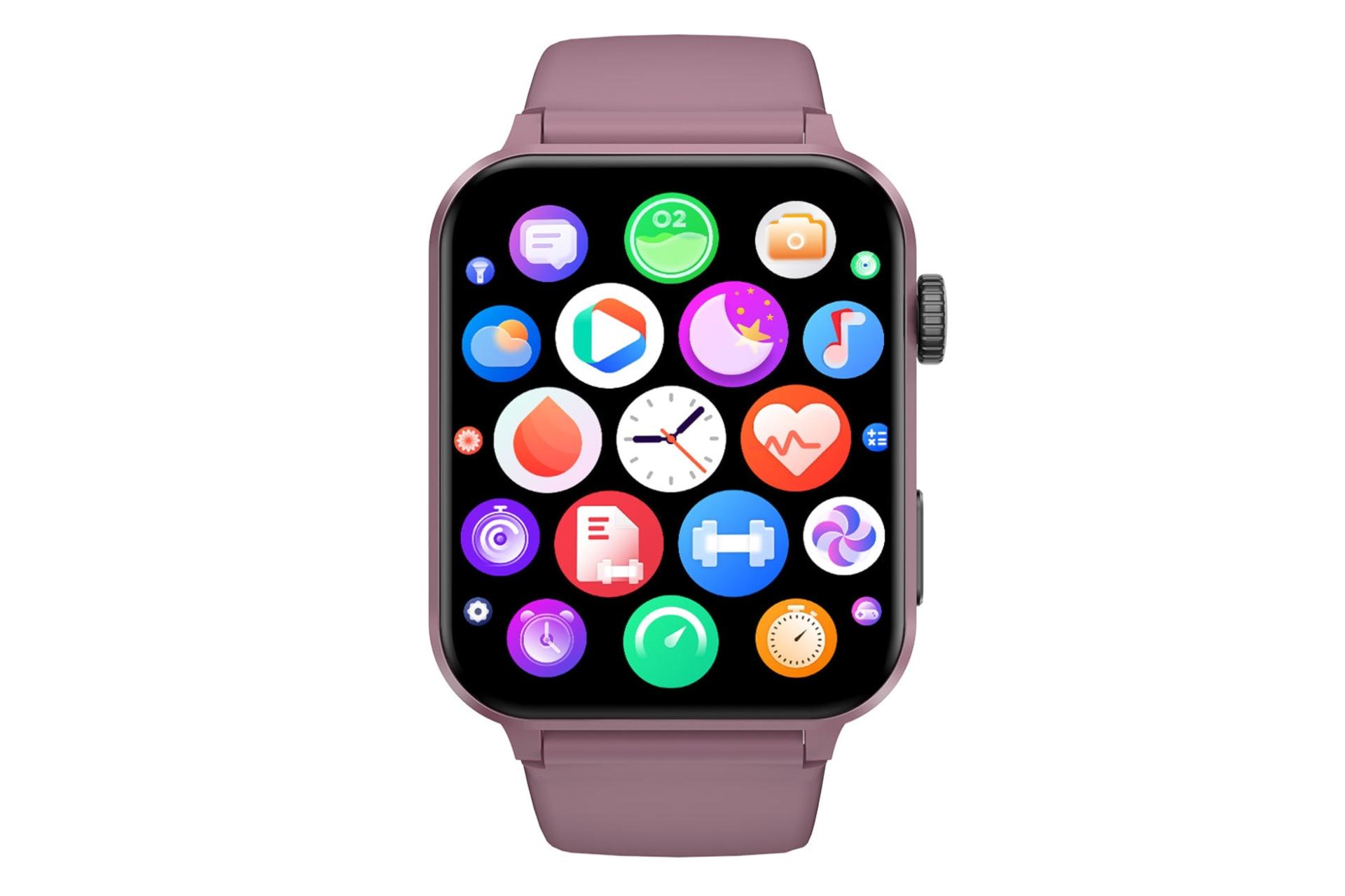 ساعت هوشمند بلک ویو Blackview R30 Pro بنفش از نمای روبرو