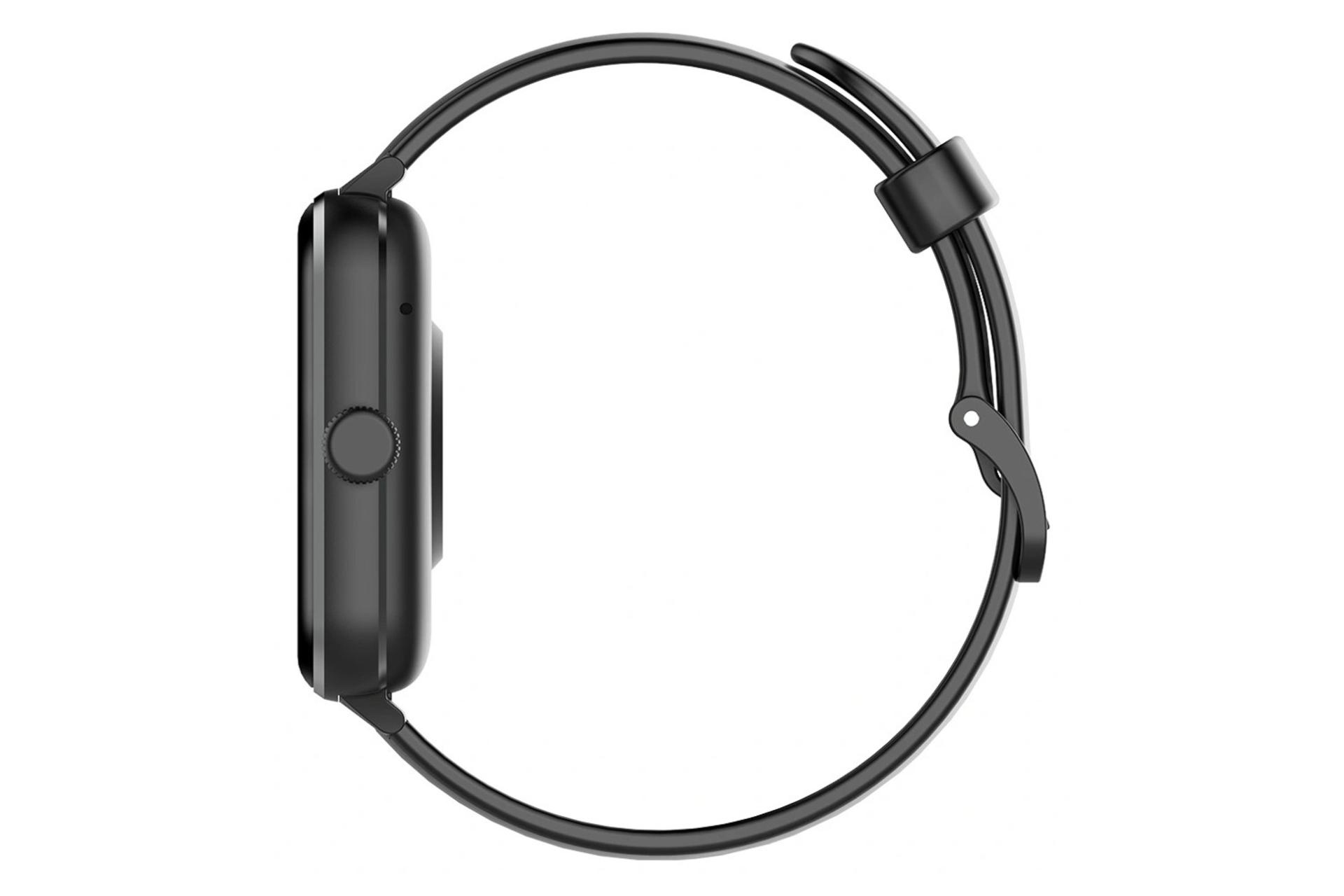 نمای جانبی ساعت هوشمند بلک ویو Blackview R50 مشکی