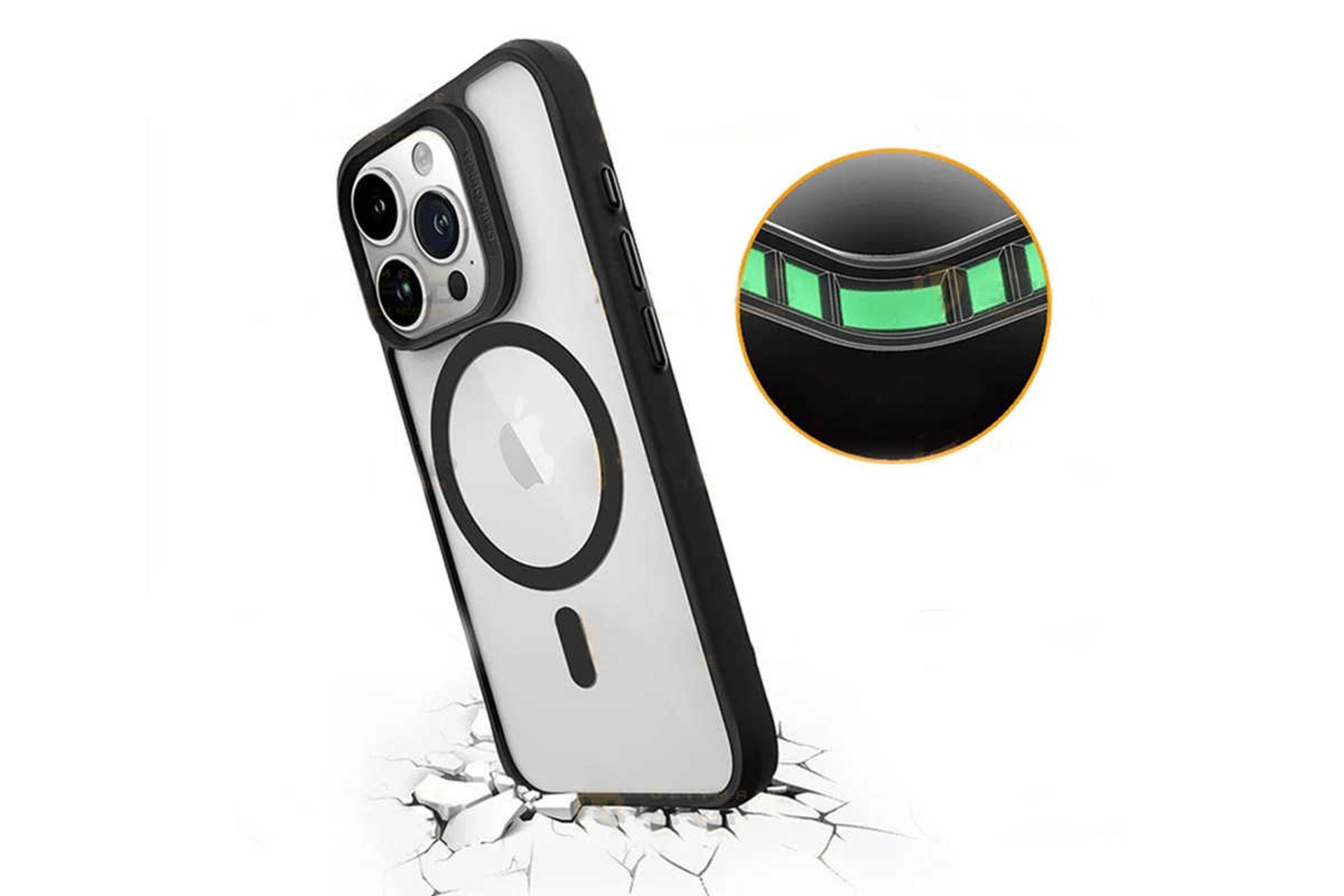 قاب گوشی ضدضربه آلتیمیت شیلد مدل Magsafe Border UL مناسب اپل iPhone 16 Pro