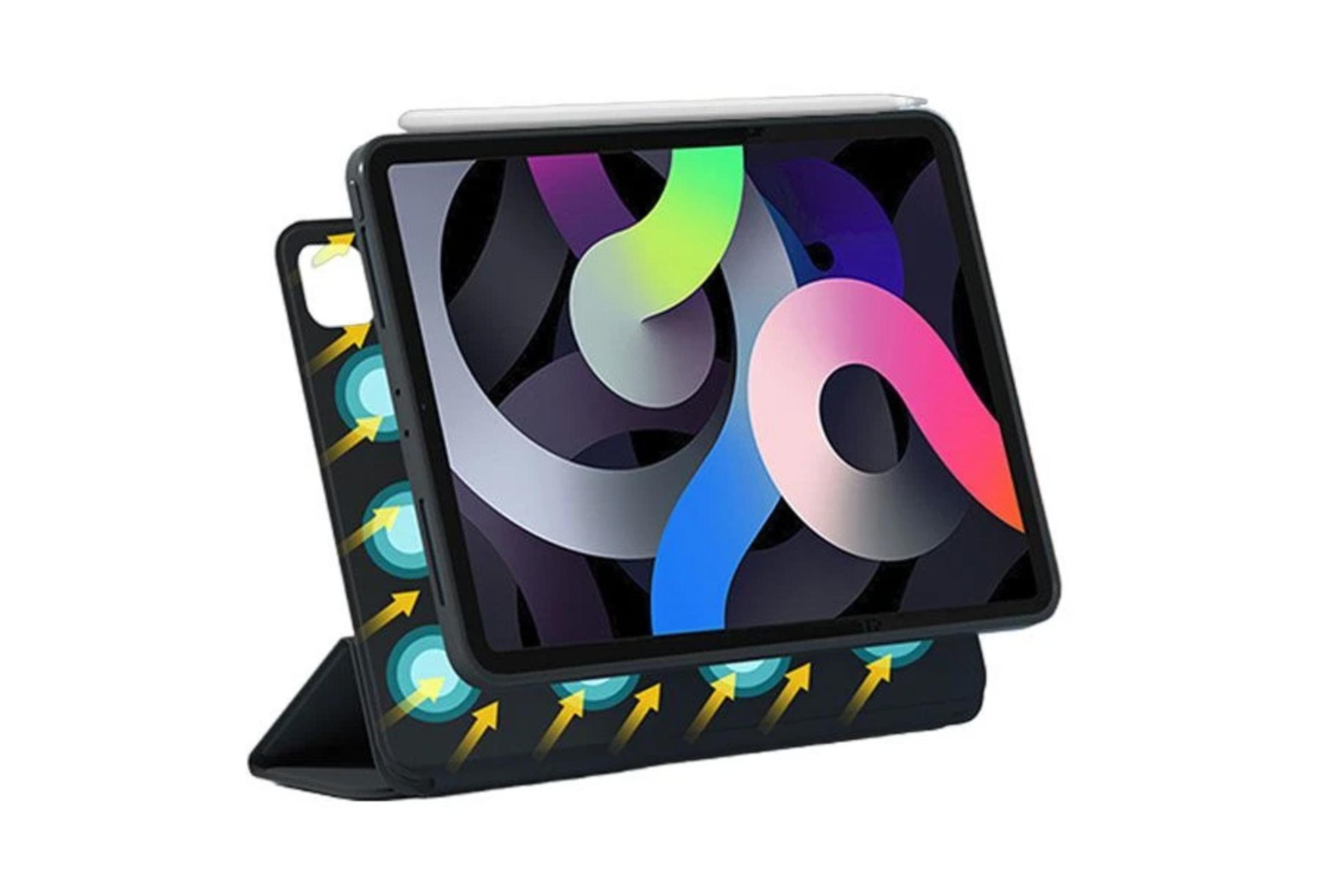 قاب تبلت کیف کلاسوری اپیکوی مدل Xundd Rotating 360 مناسب اپل iPad Pro 11 2024