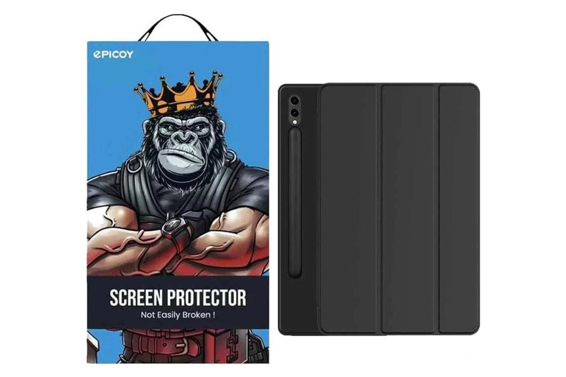 مرجع متخصصين ايران جعبه قاب تبلت كيف كلاسوري اپيكوي مدل Xundd Leather مناسب سامسونگ Galaxy Tab S10 Ultra / S9 Ultra / S8 Ultra