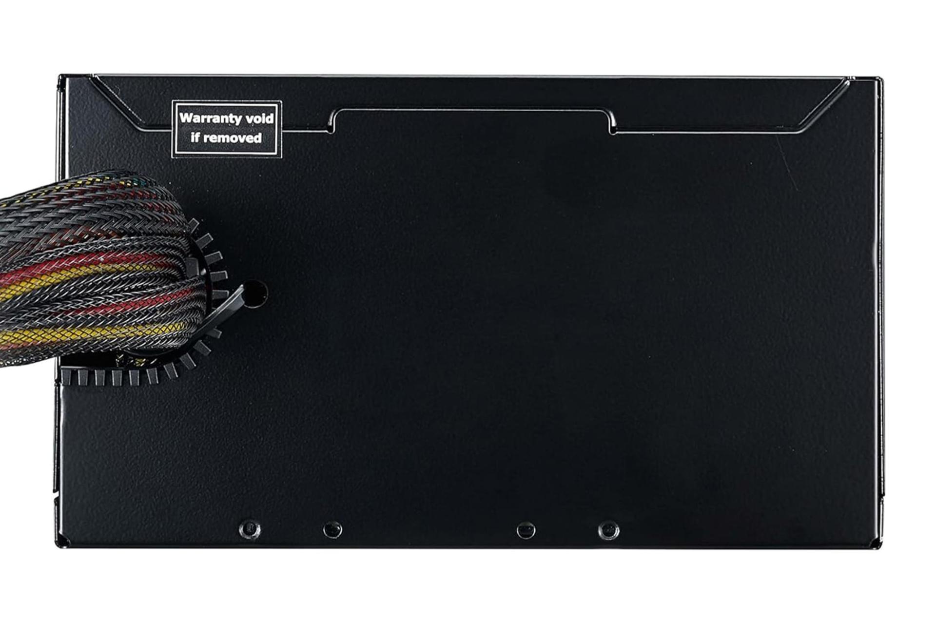 نمای پنل پشت پاور کامپیوتر کولر مستر MasterWatt Lite 230V با توان 700 وات با نمایش کابل‌ها