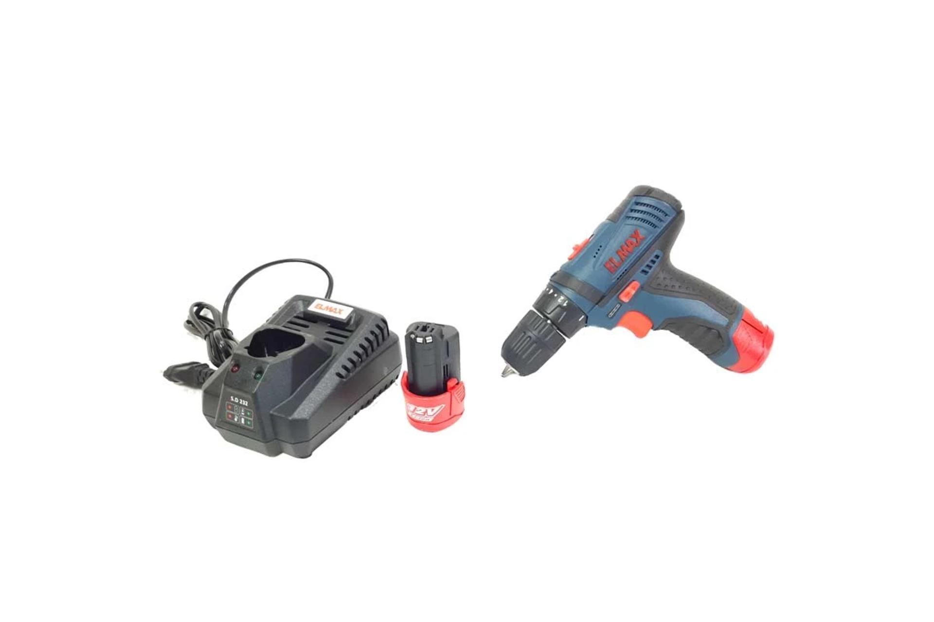 اقلام همراه دریل ساده شارژی المکس C.D 232