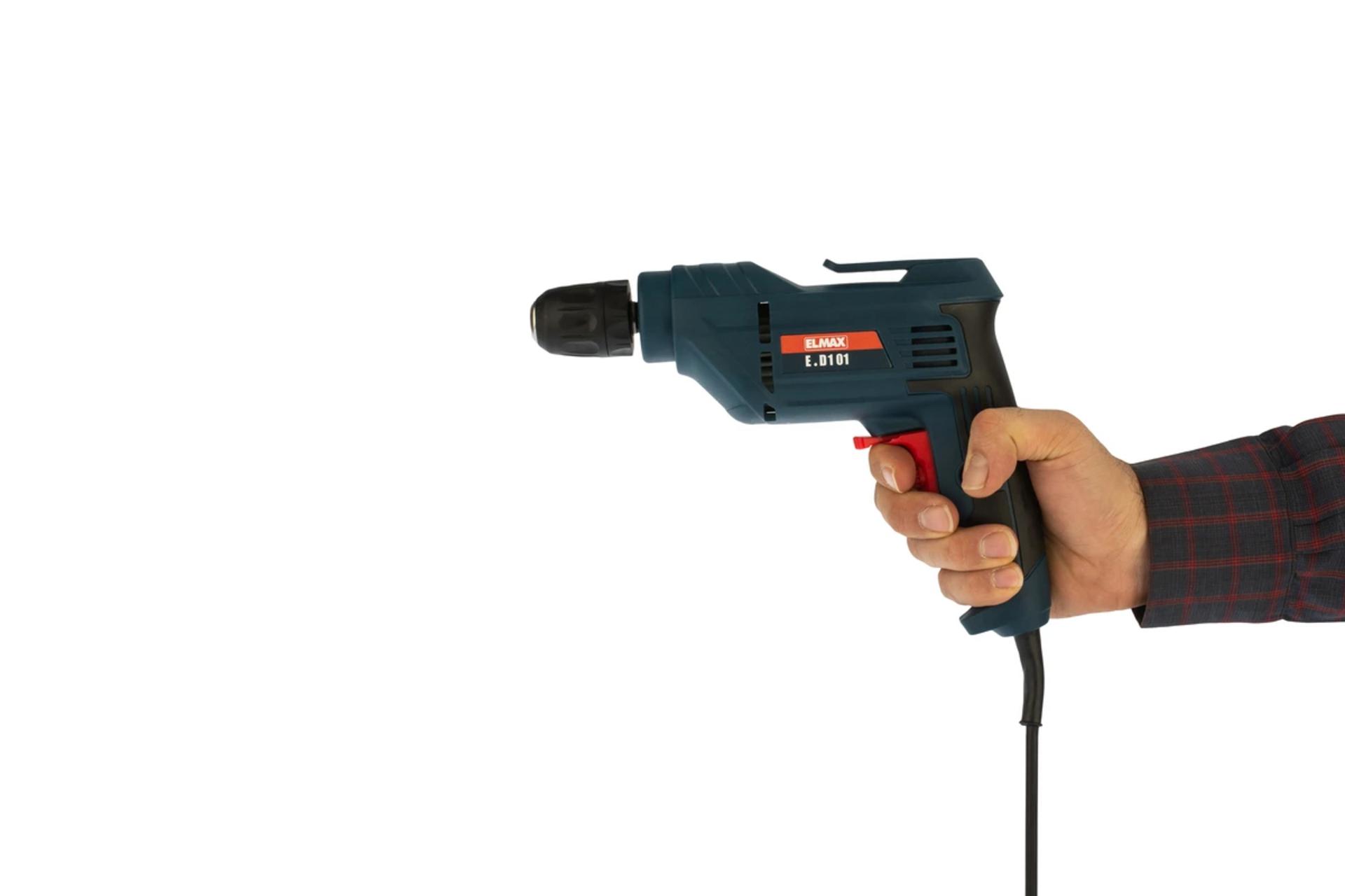 ابعاد و اندازه دریل ساده برقی المکس E.D 101