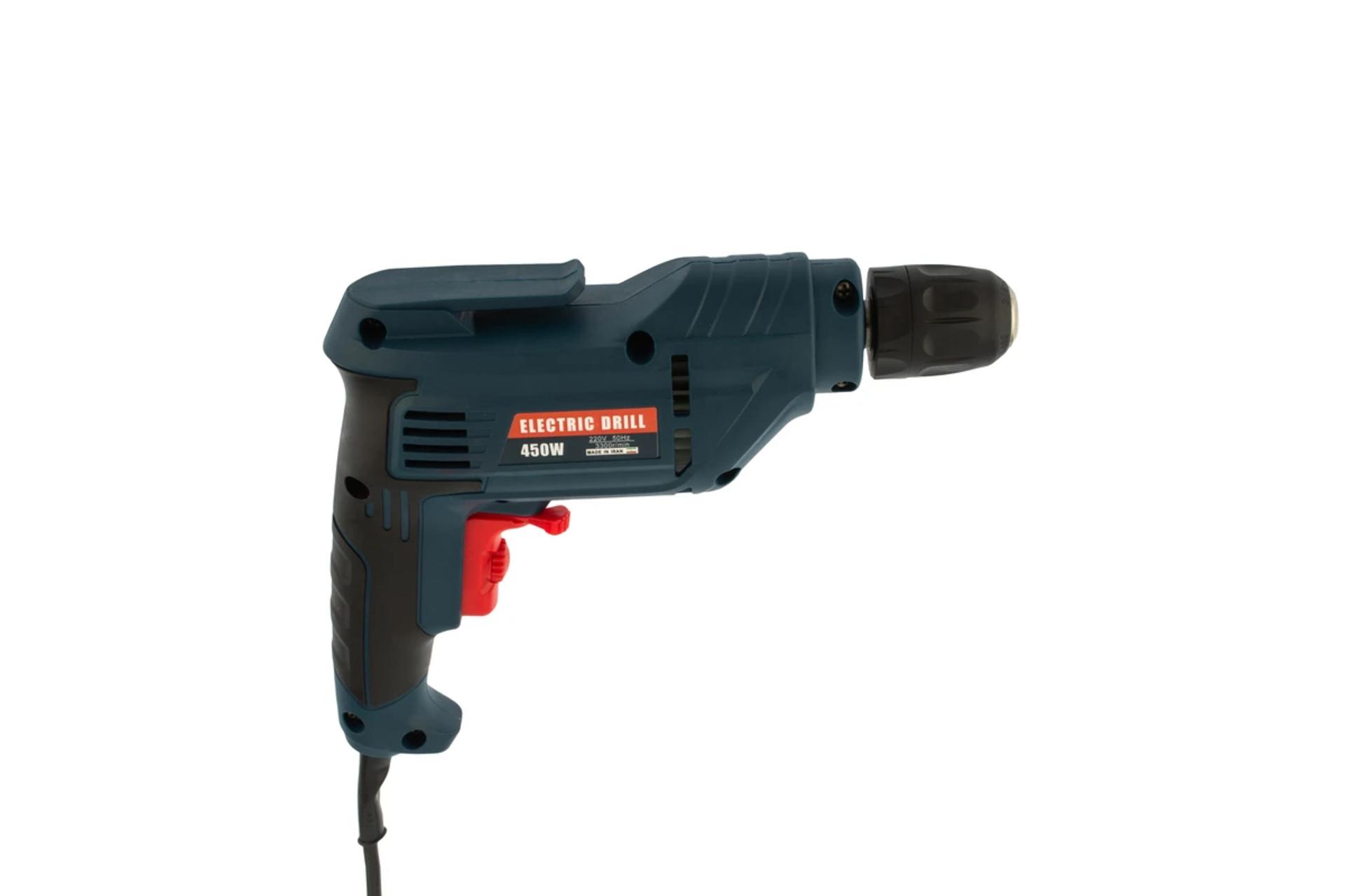 نمای کنار دریل ساده برقی المکس E.D 101