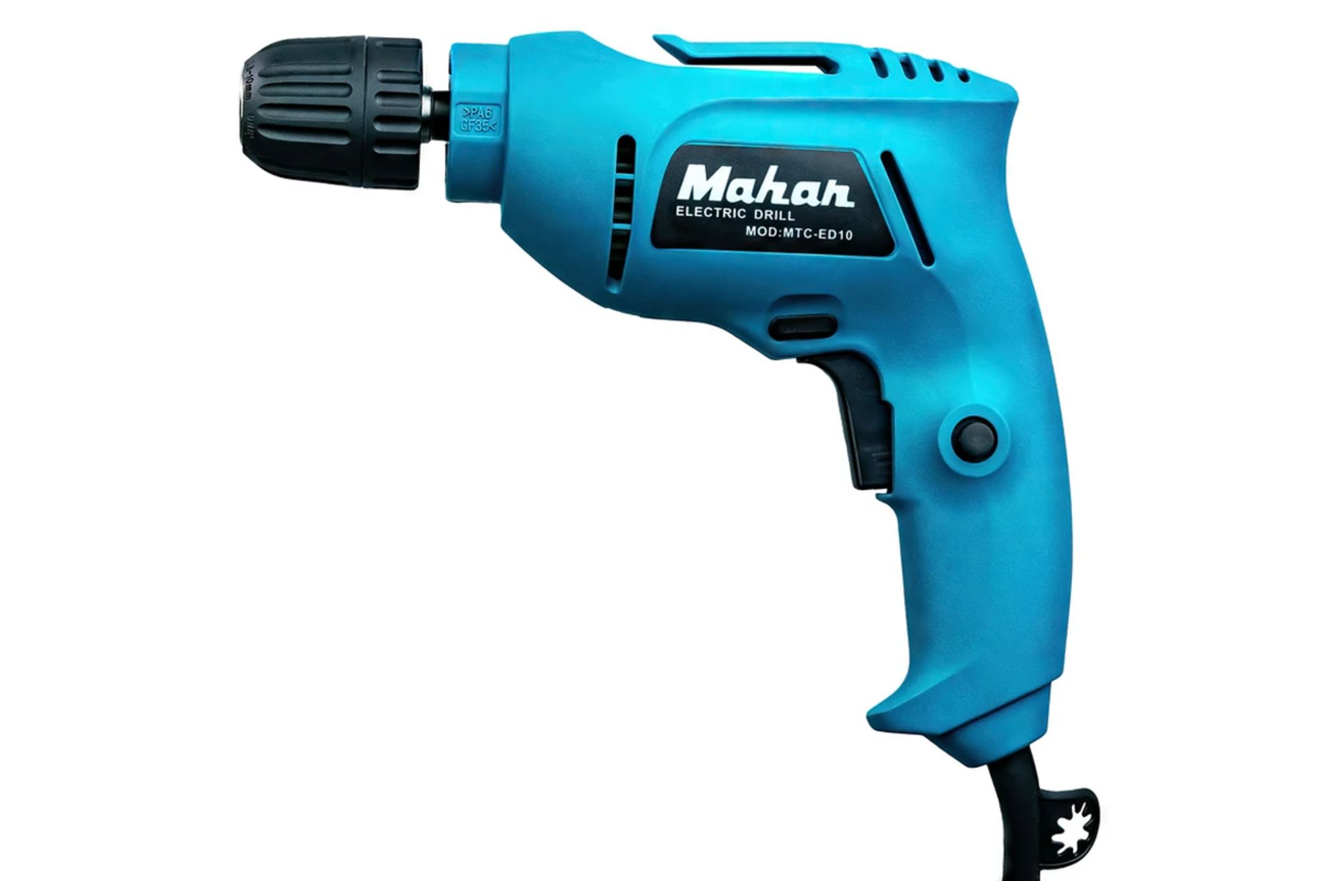 نمای کنار دریل ساده برقی ماهان ED10