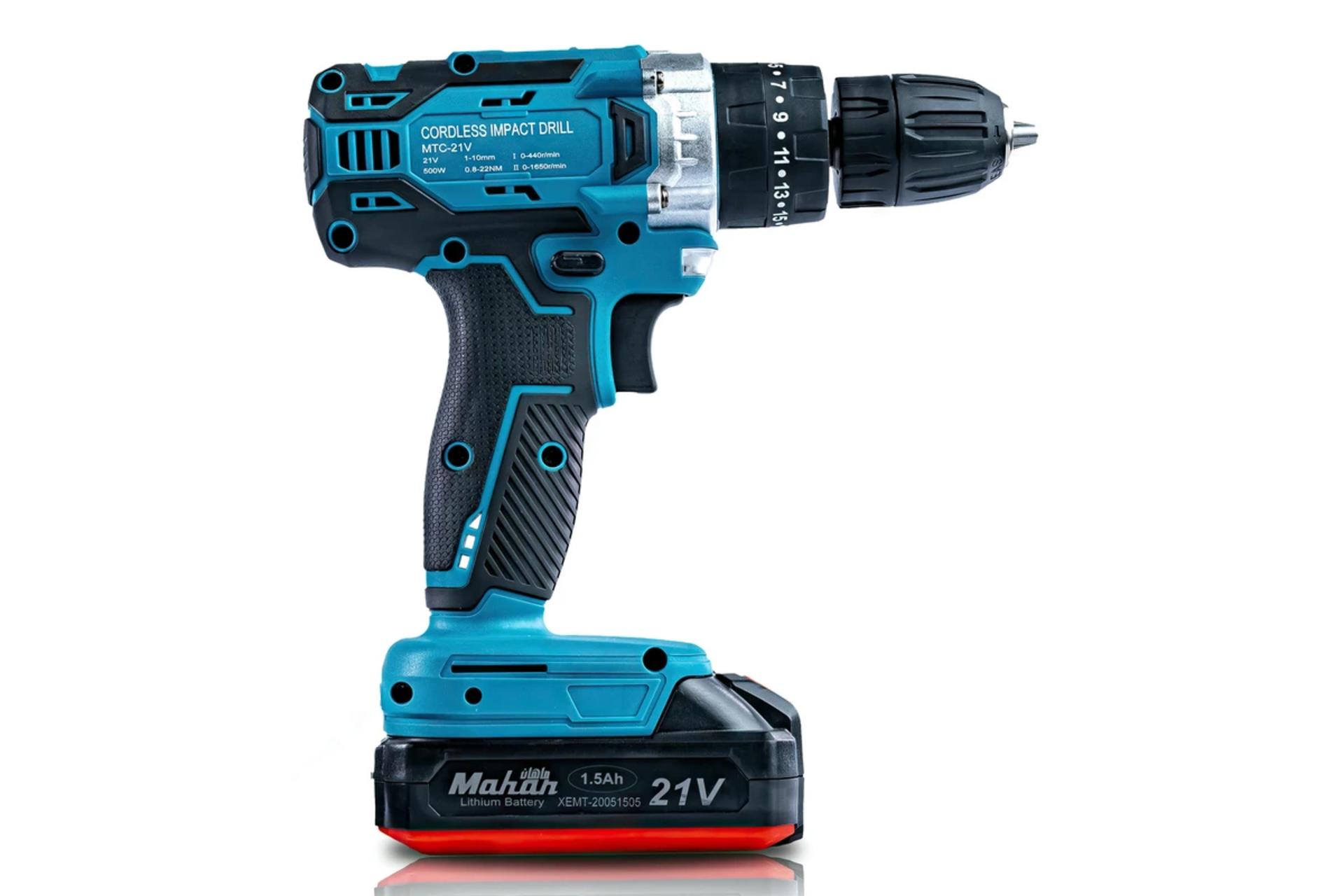 دریل چکشی شارژی ماهان 21V