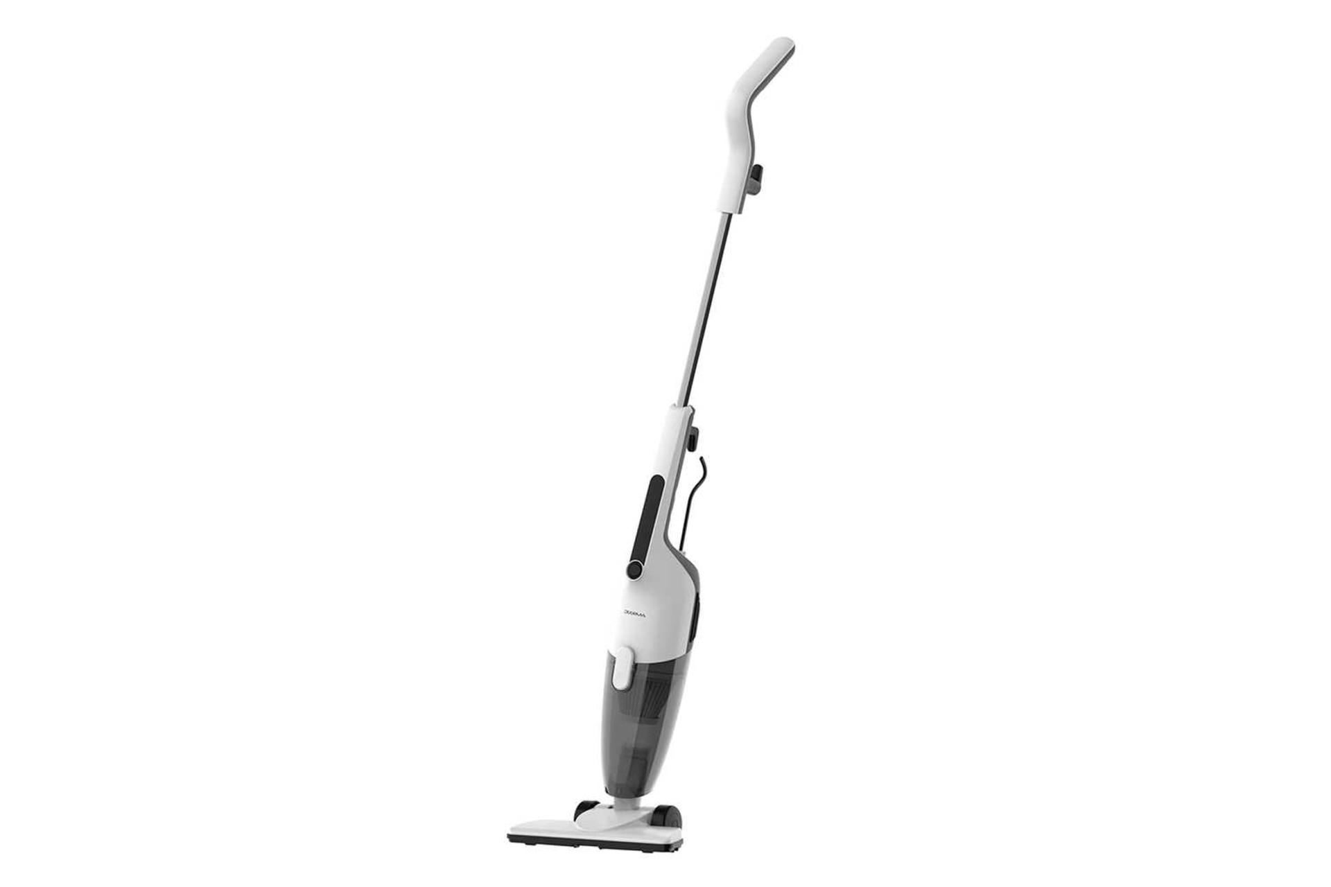 نمای سمت راست جاروبرقی عصایی درما DX120C رنگ سفید