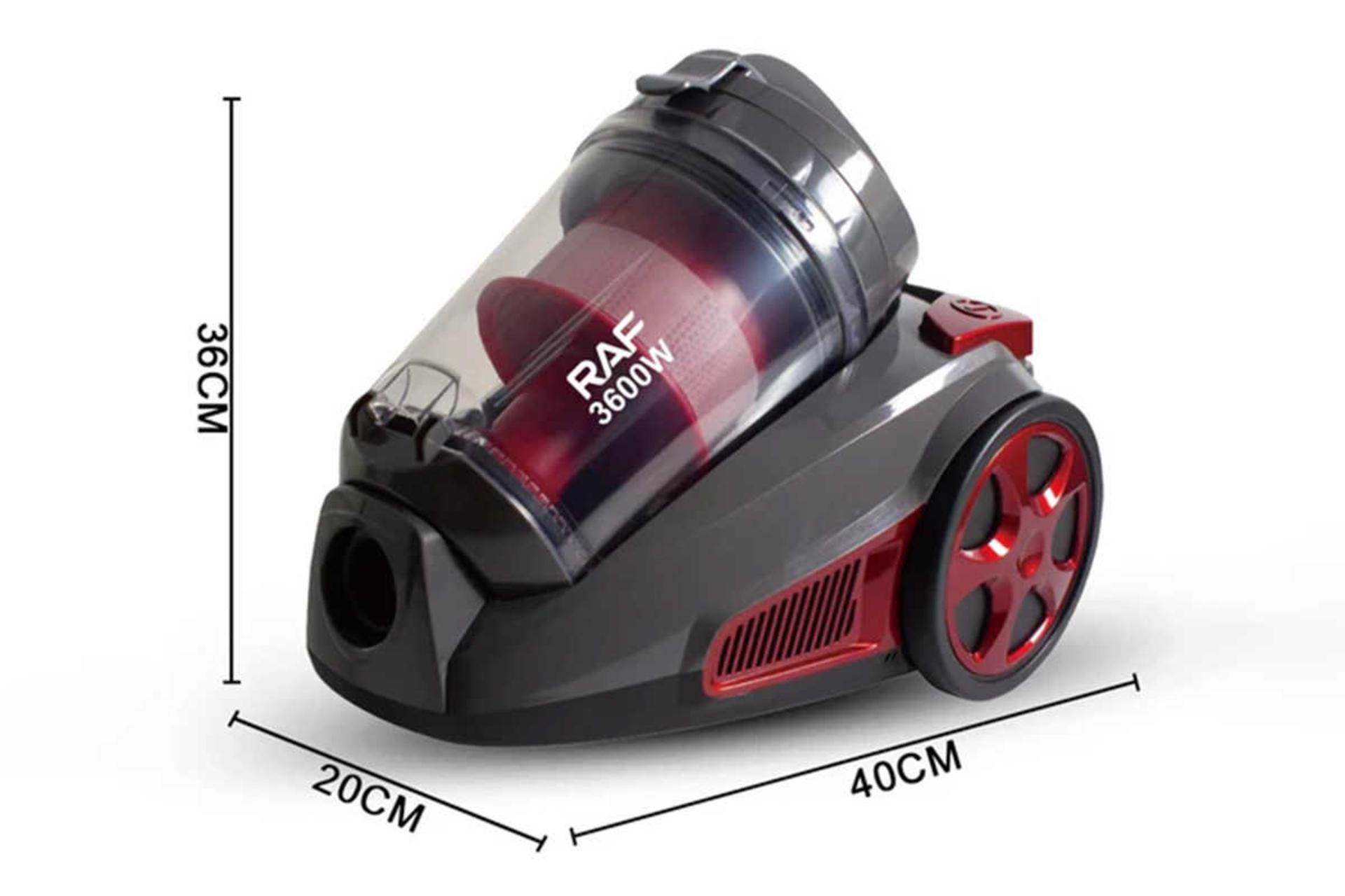 ابعاد و اندازه جاروبرقی راف R.8703